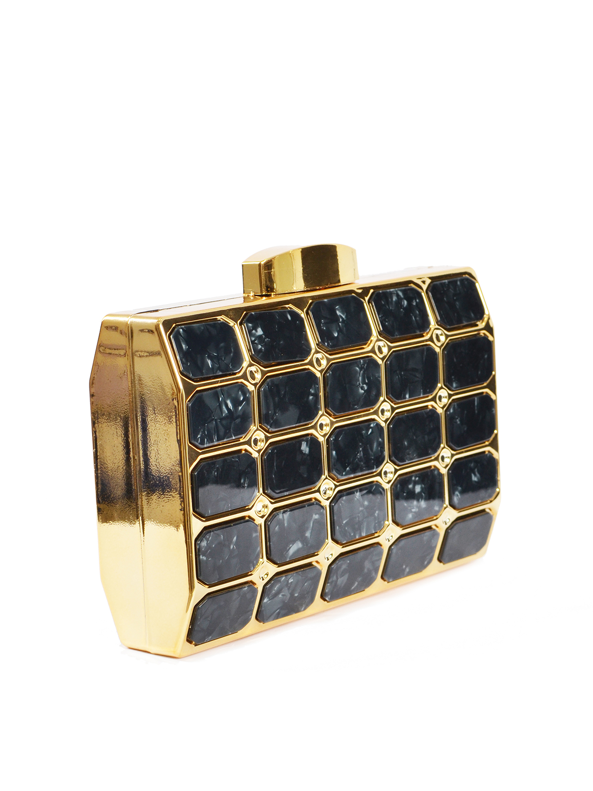 Γεωμετρική τσάντα φάκελος με marbled υφή φωτογραφία