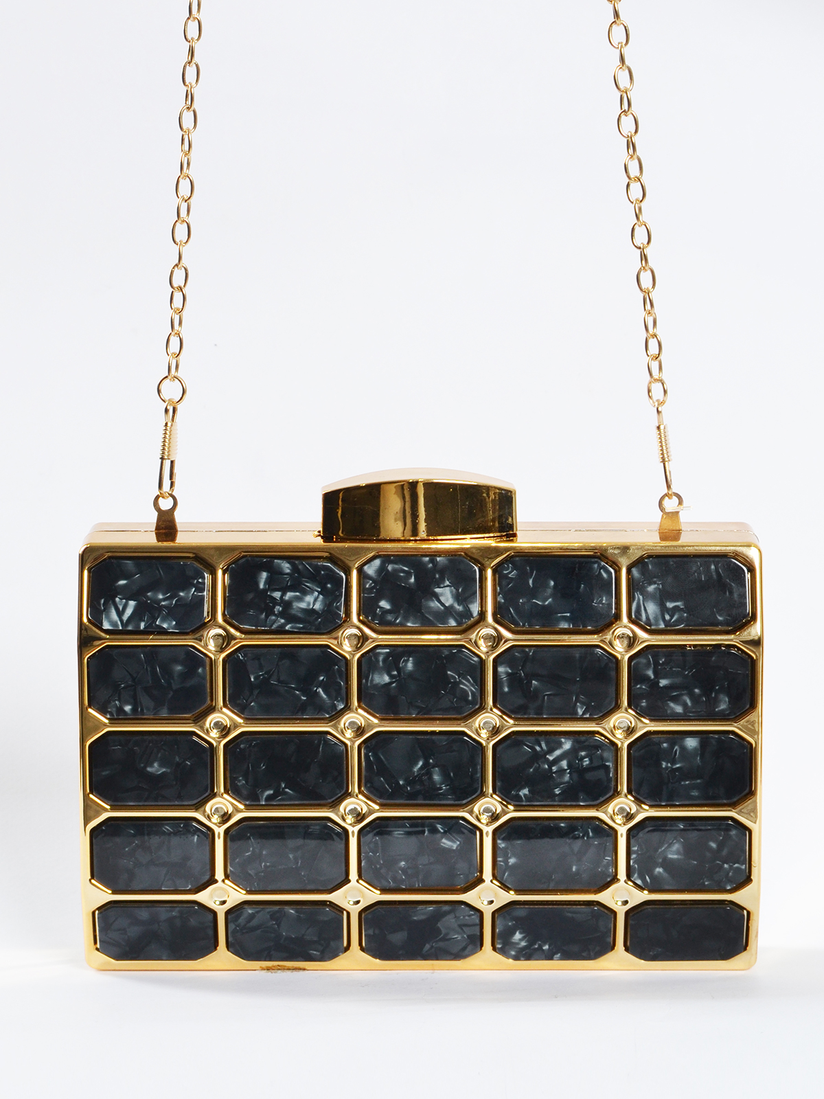 Γεωμετρική τσάντα φάκελος με marbled υφή φωτογραφία