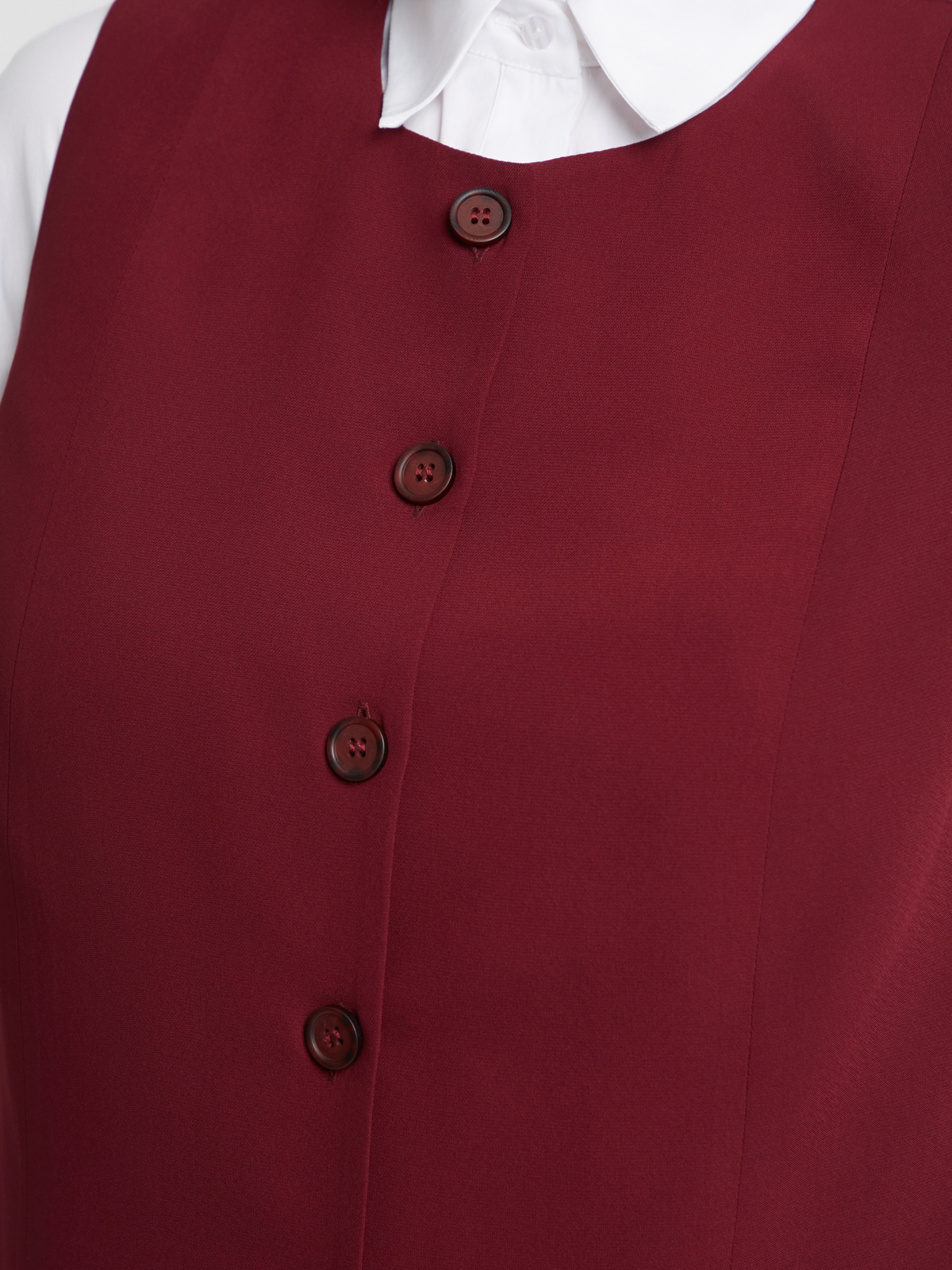 Cropped γιλέκο με ριγέ φόδρα φωτογραφία