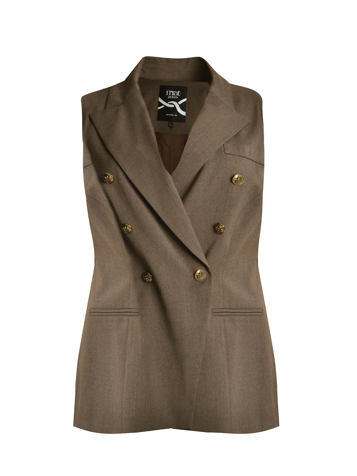 Γιλέκο σταυρωτό με μαλλί φωτογραφία