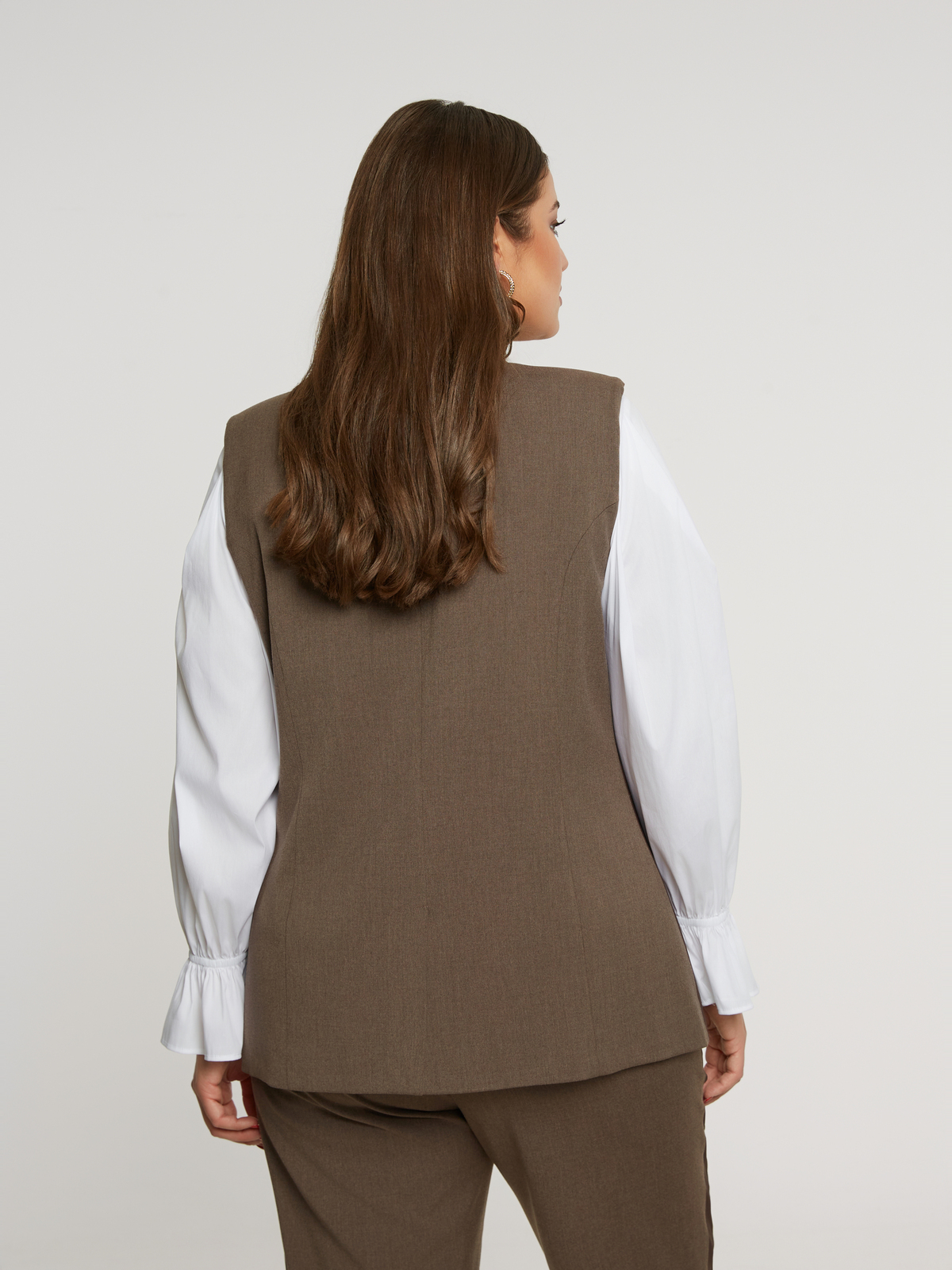 Γιλέκο σταυρωτό με μαλλί φωτογραφία