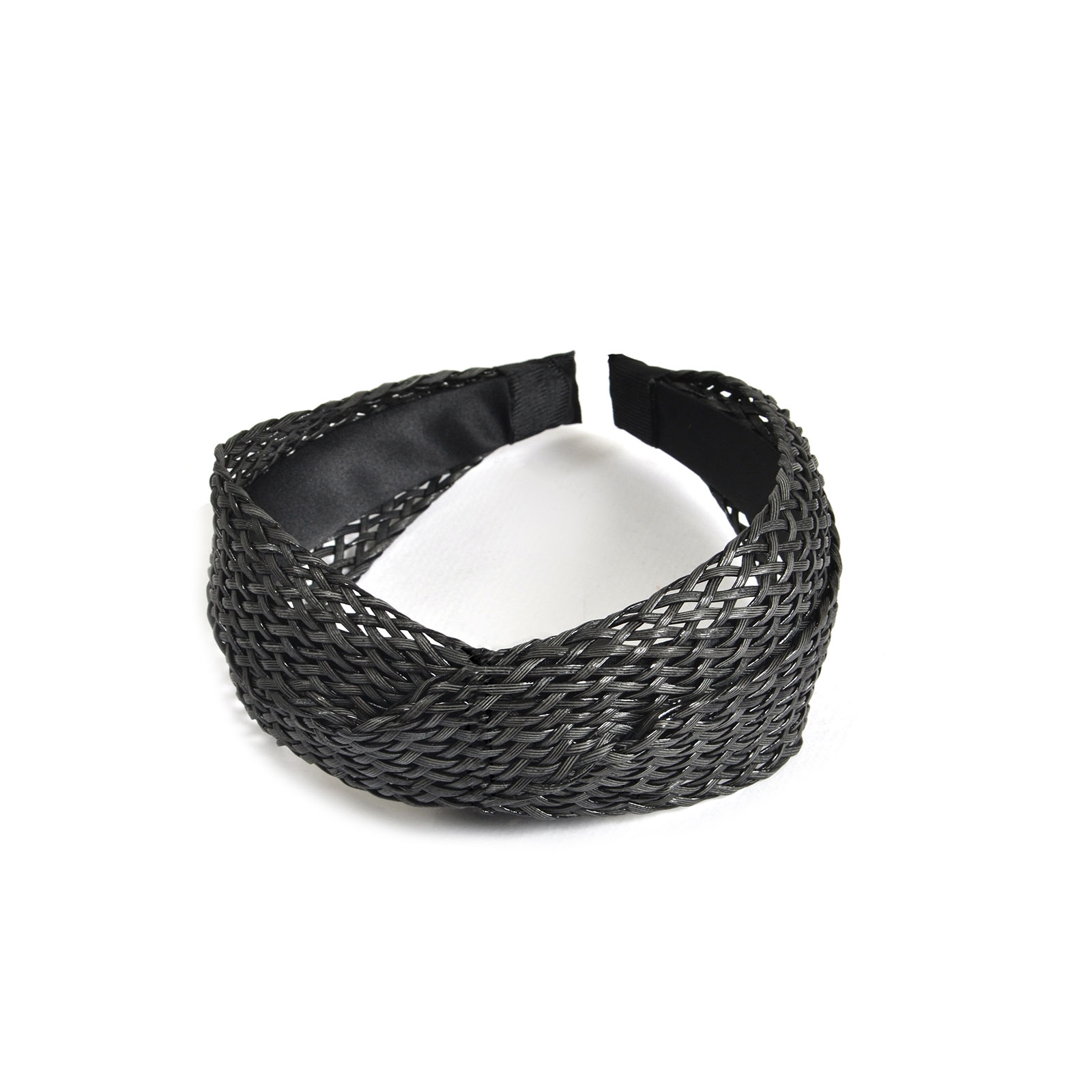 Rattan top knot headband
