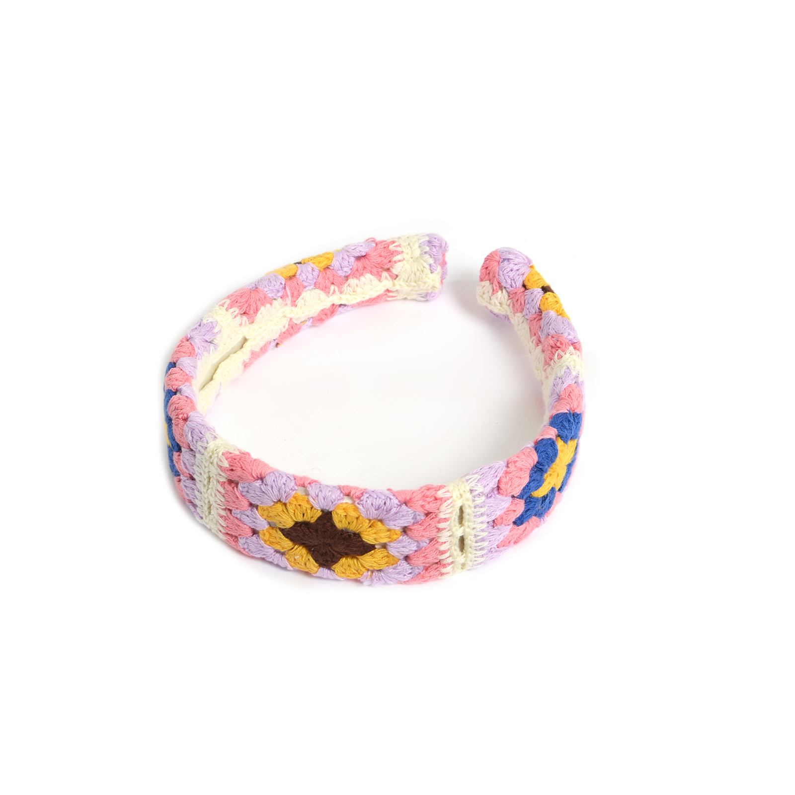 Στέκα πλεκτή με φλοράλ μοτίβο