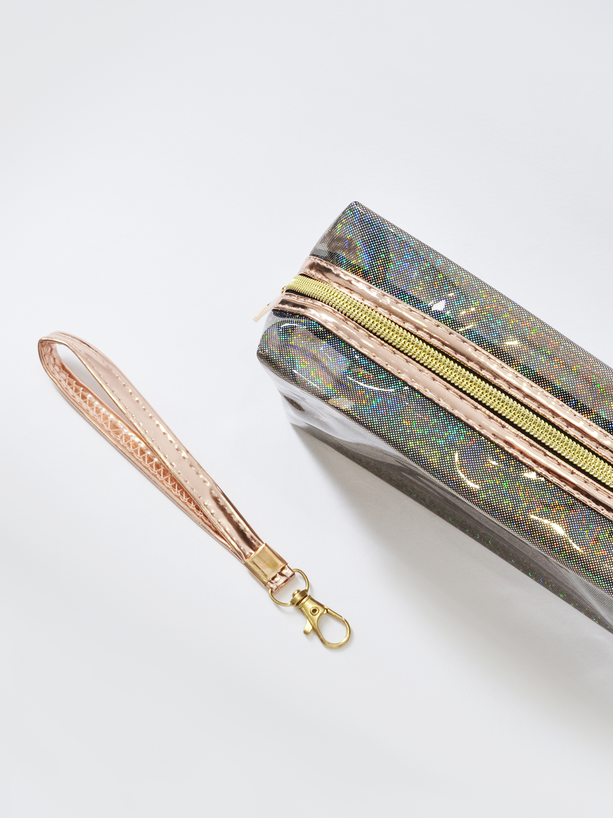 Τσαντάκι νεσεσέρ PVC με glitter φωτογραφία