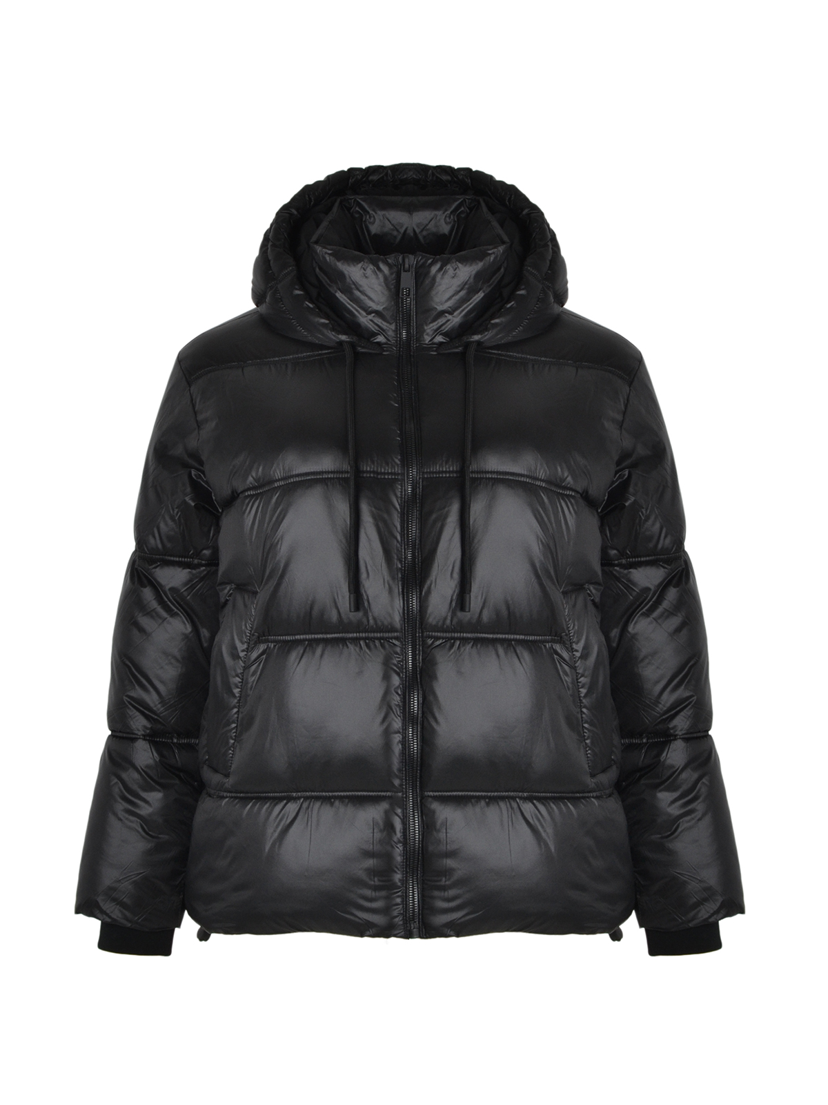 Καπιτονέ μπουφάν με κουκούλα φωτογραφία