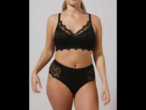 Σλιπ ψηλόμεσο με δαντέλα φωτογραφία