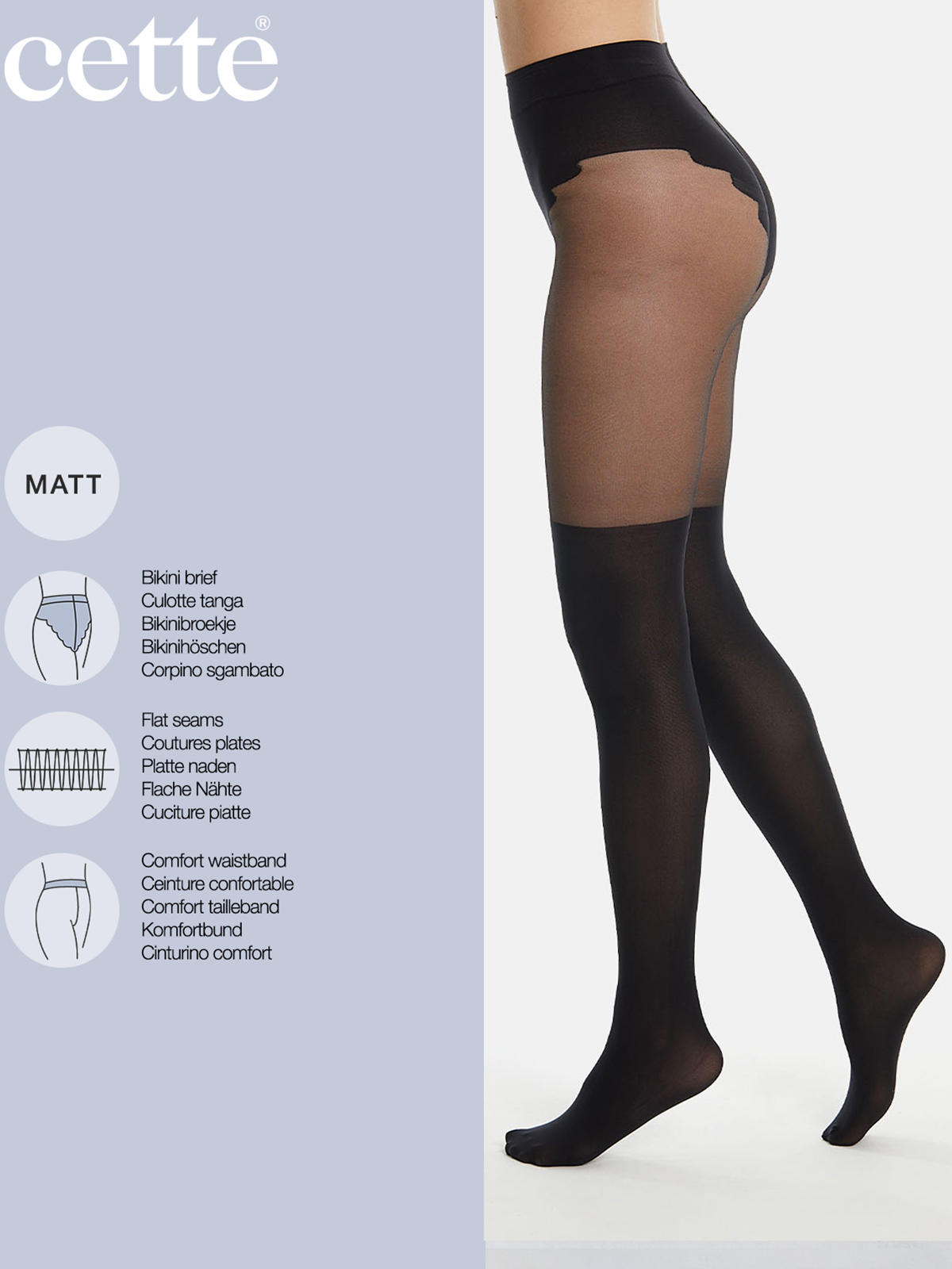 Καλσόν με σχέδιο καλτσοδέτα Illusion 20/60 DENIER φωτογραφία