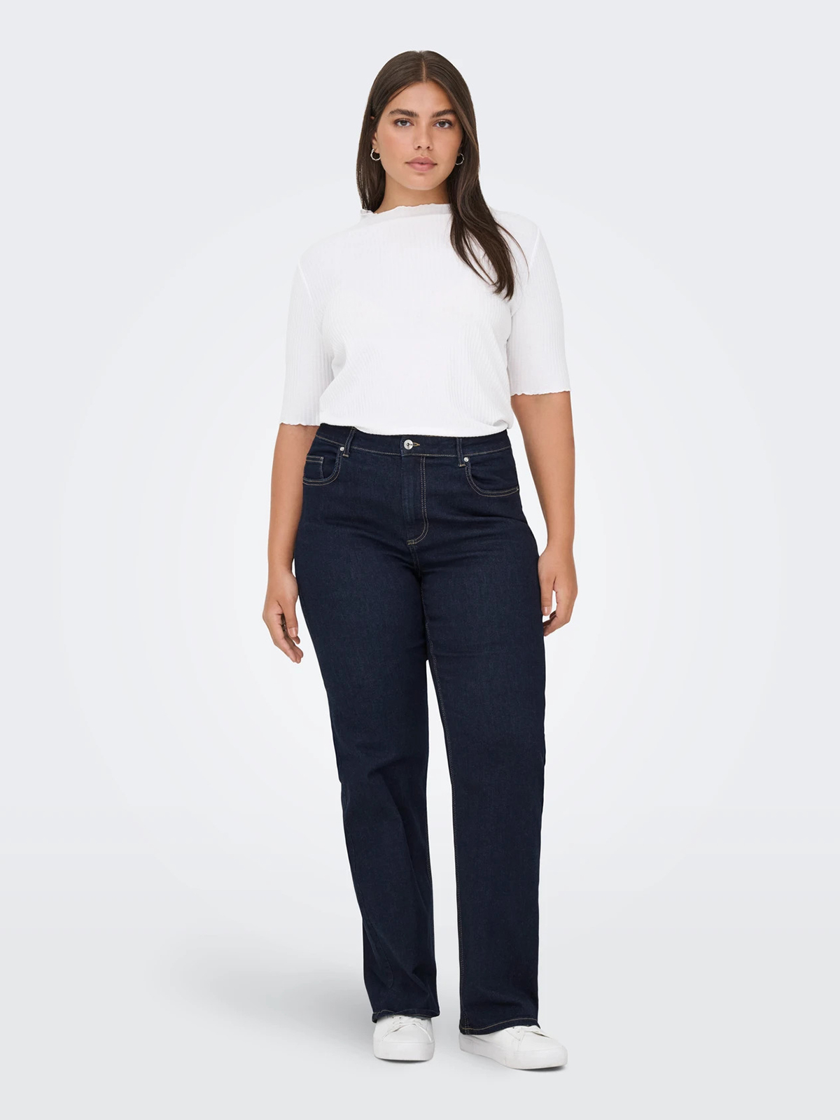 Τζιν ψηλόμεσο wide-leg Carwilly φωτογραφία