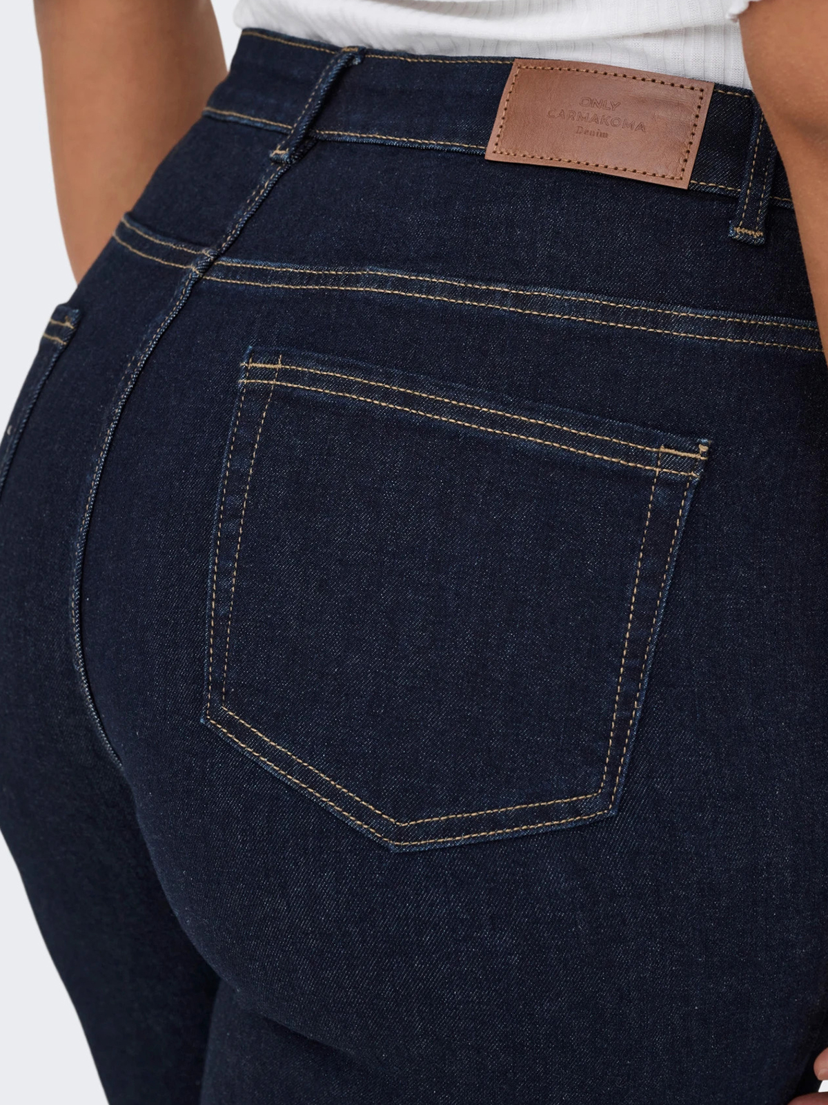 Τζιν ψηλόμεσο wide-leg Carwilly φωτογραφία