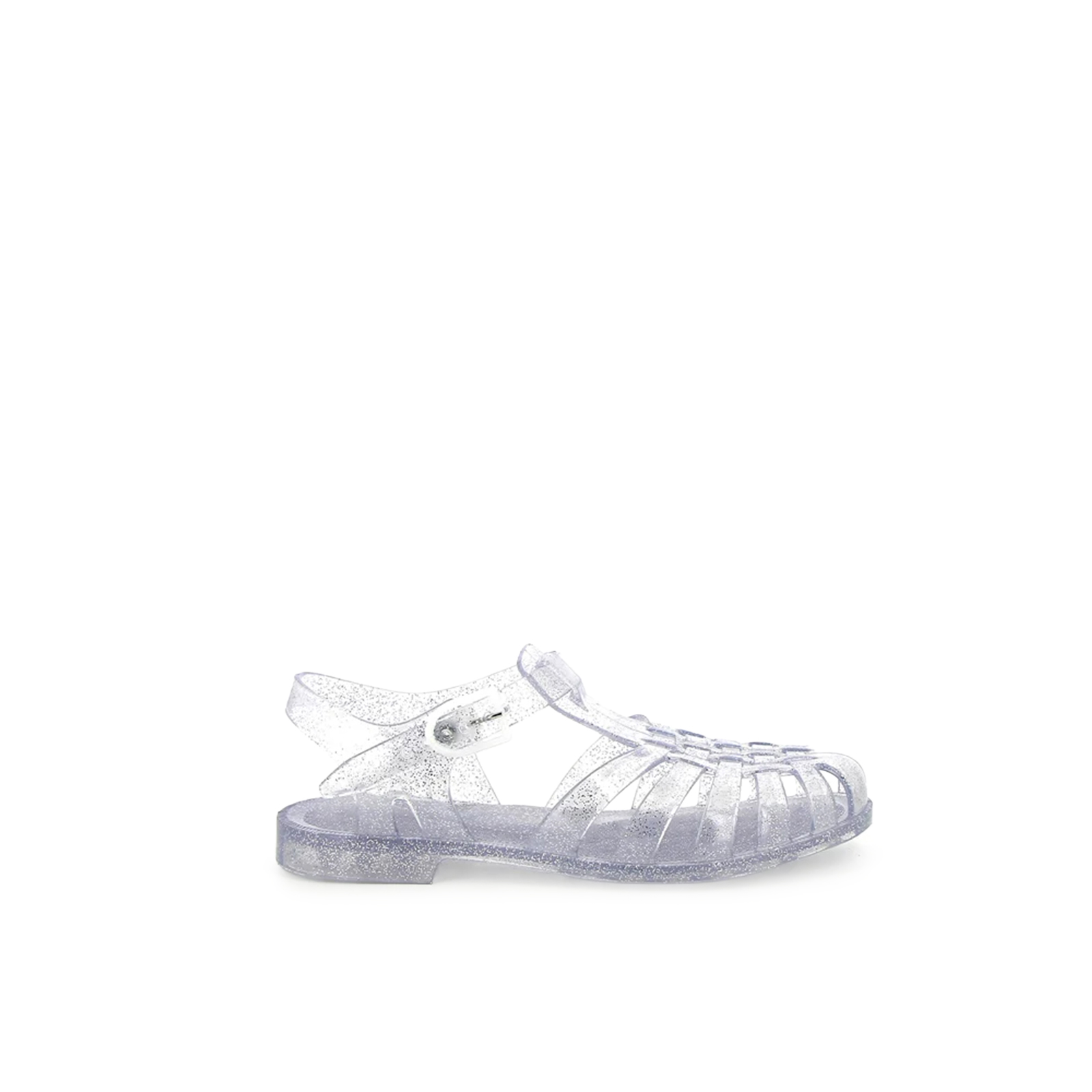 Jelly Sandals Sun in Argent Paillete