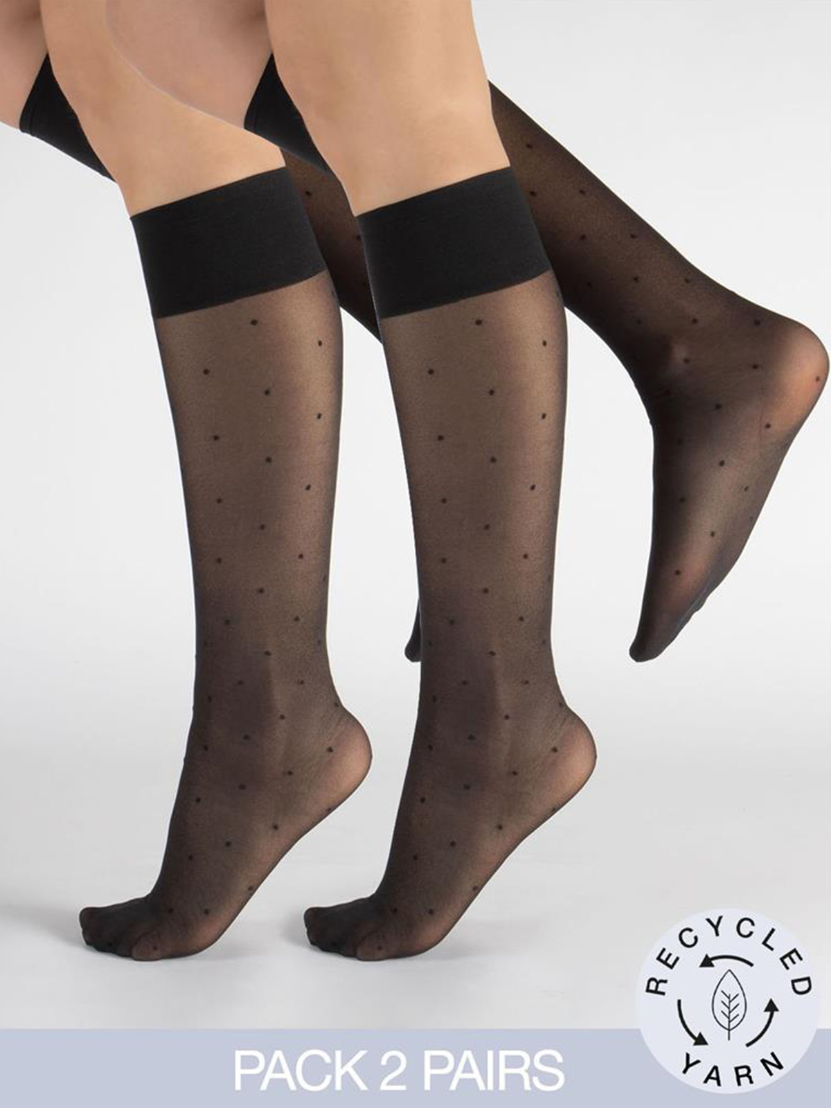 Κάλτσες πουά ψηλές | 2 Ζευγάρια φωτογραφία