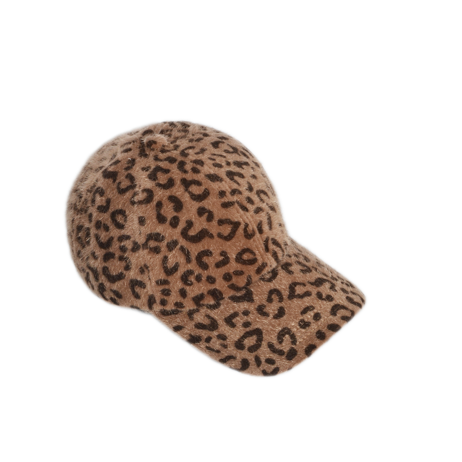 Soft teddy animal print jockey hat