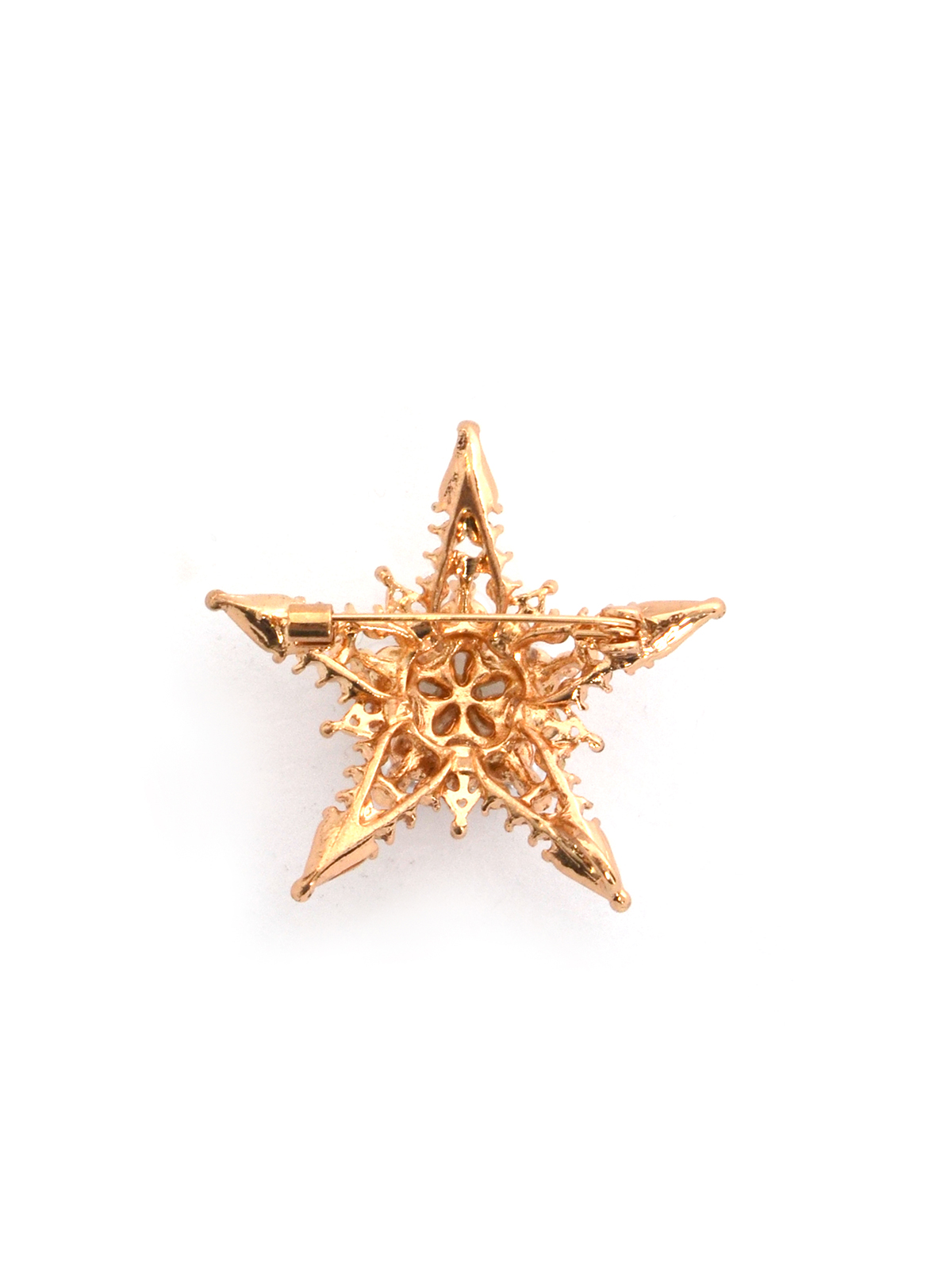 Καρφίτσα αστέρι με πέρλες και κρύσταλλα φωτογραφία