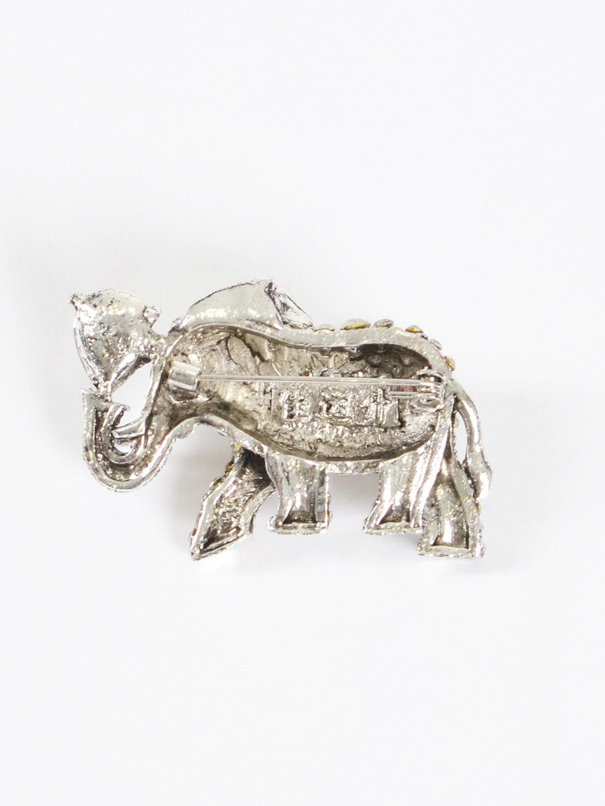 Καρφίτσα ελεφαντάκι με στρας φωτογραφία