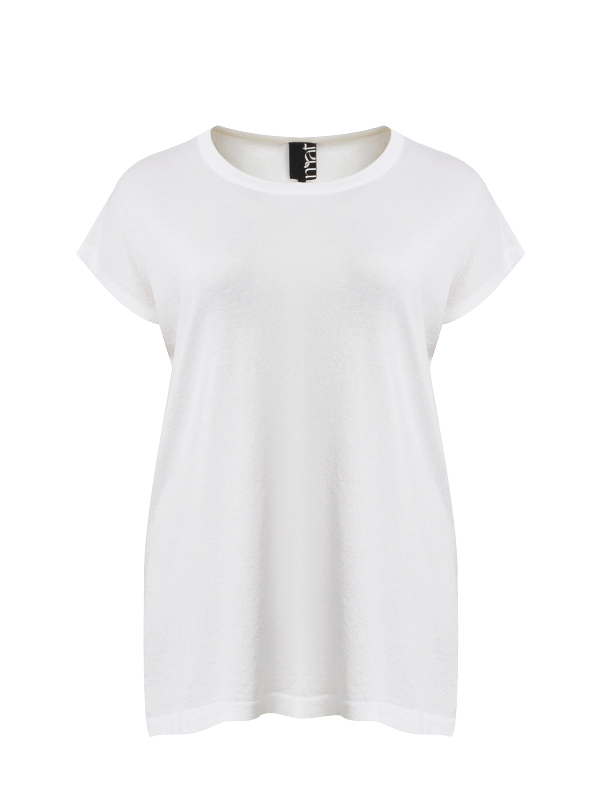 Πλεκτό longline τοπ με lurex φωτογραφία