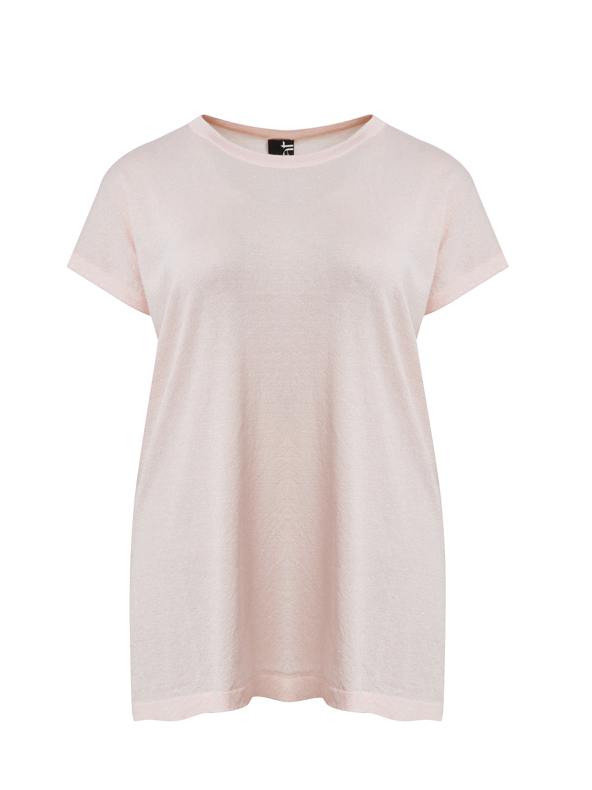 Πλεκτό longline τοπ με lurex φωτογραφία