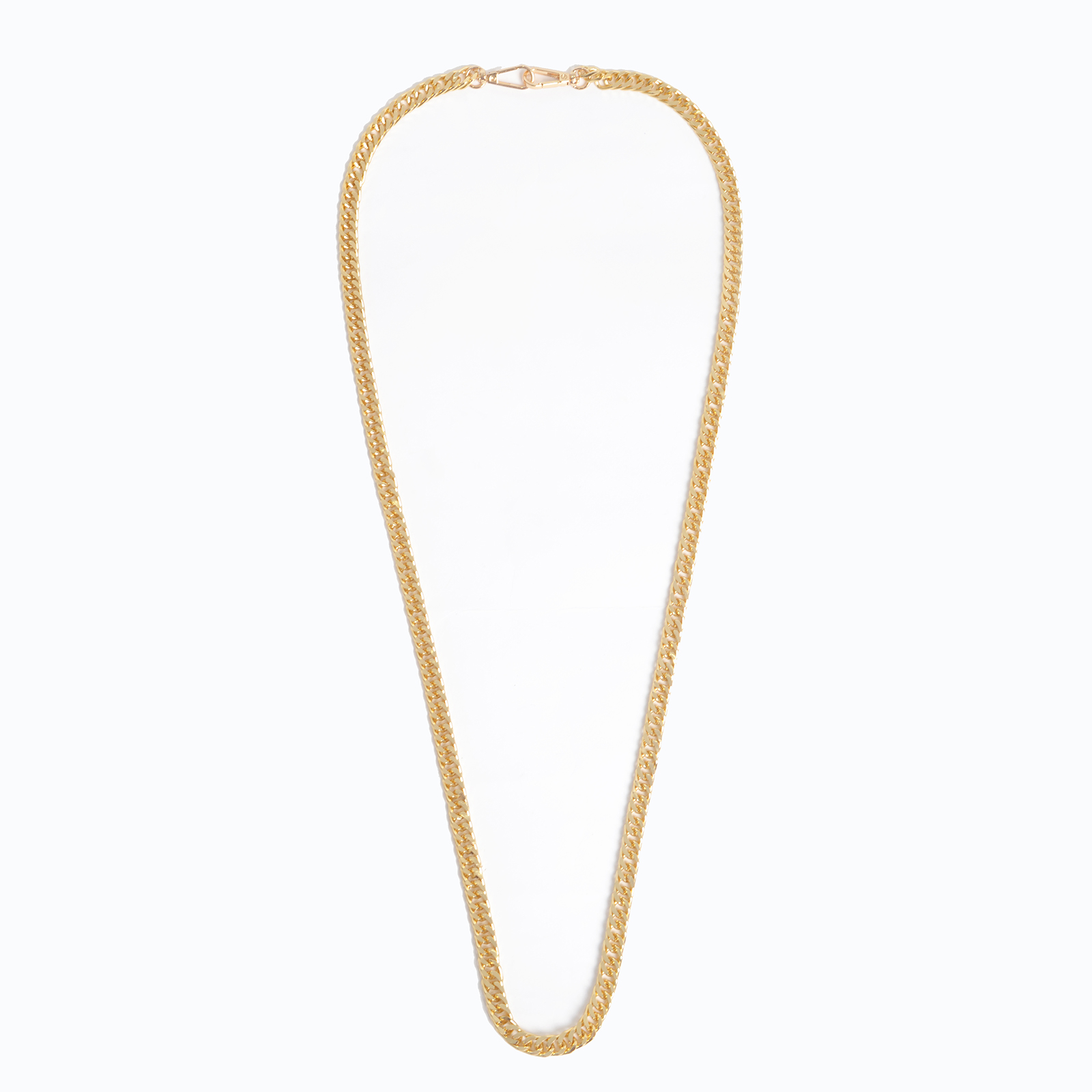 Gold-tone rope chain necklace
