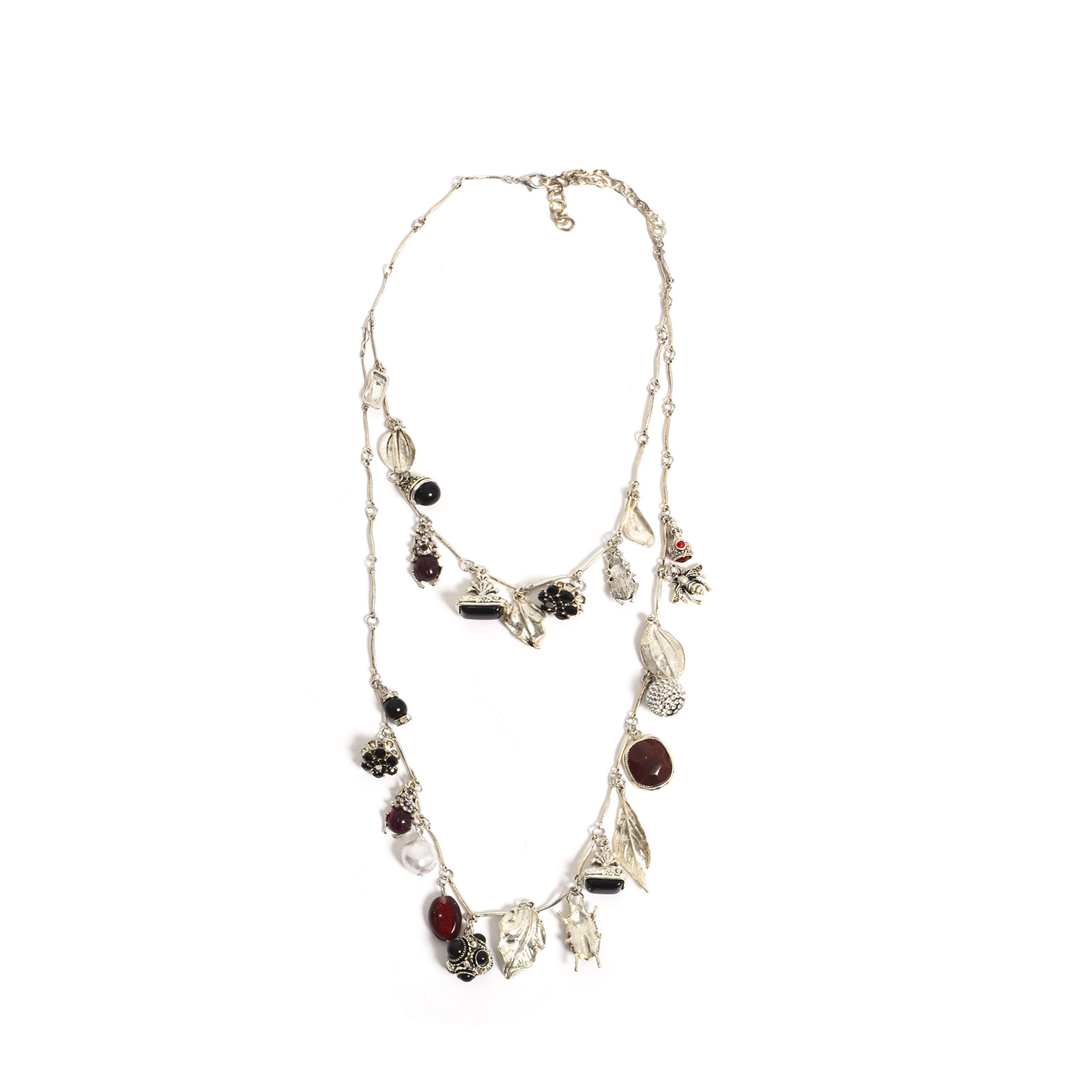 Διπλό κολιέ με charms
