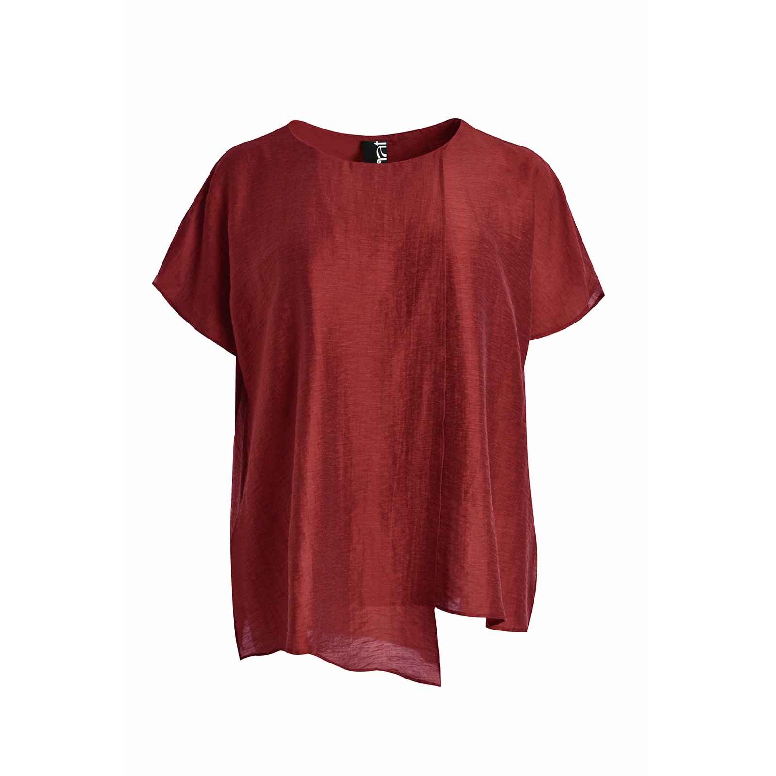 Λινή μπλούζα με layered σχέδιο