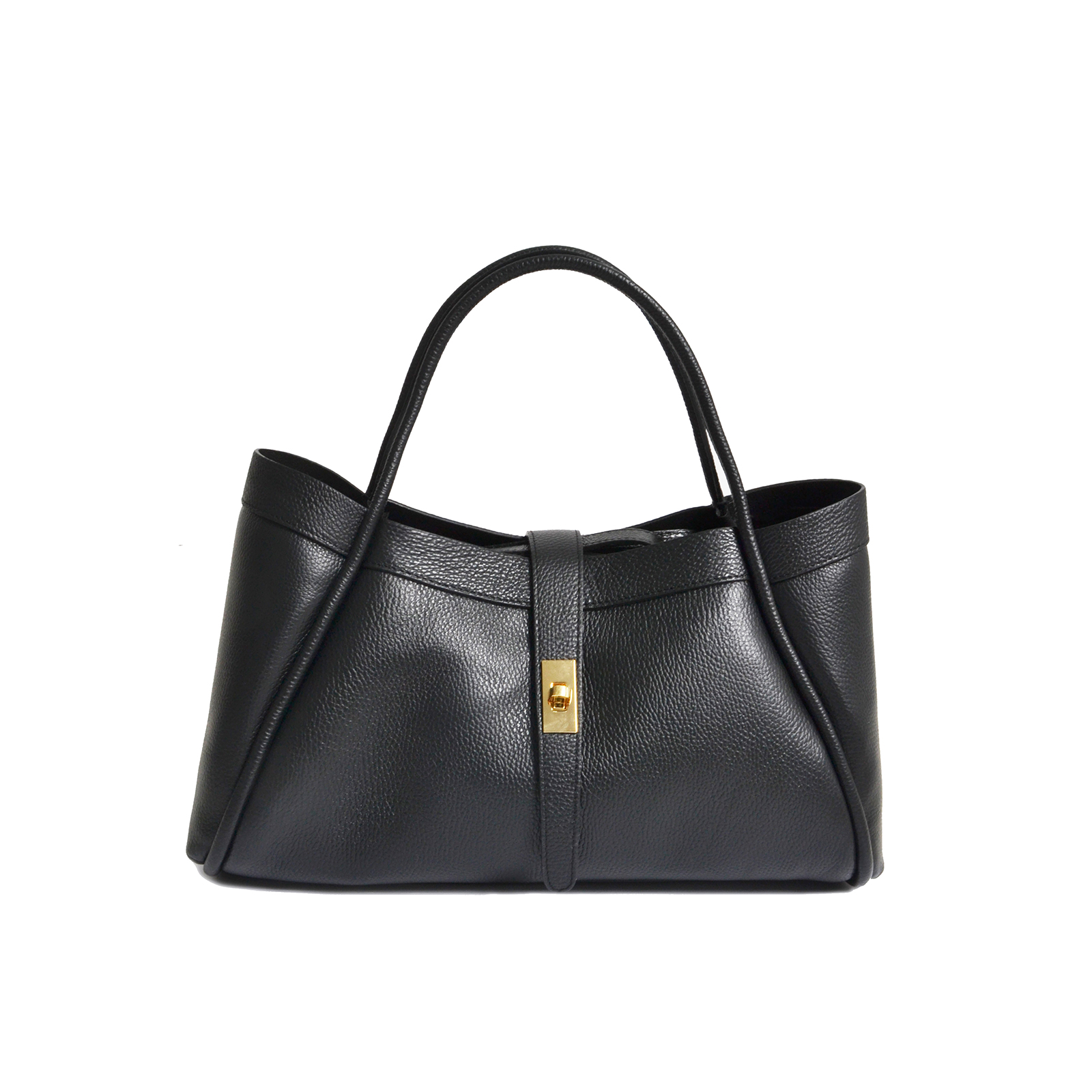 MAT FASHION Δερμάτινη tote τσάντα με αποσπώμενο νεσεσέρ