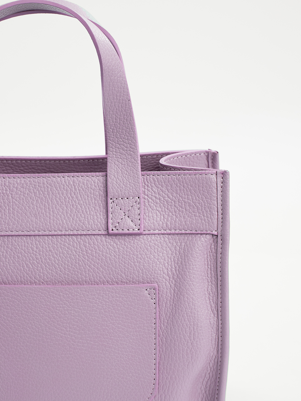 Δερμάτινη τσάντα με τσέπη φωτογραφία