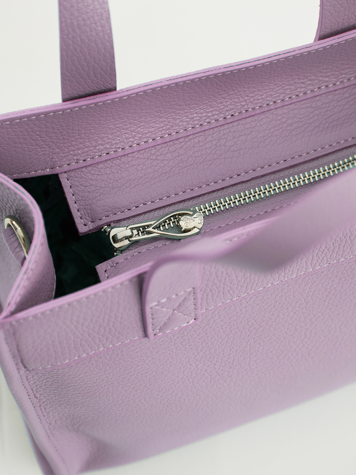 Δερμάτινη τσάντα με τσέπη φωτογραφία