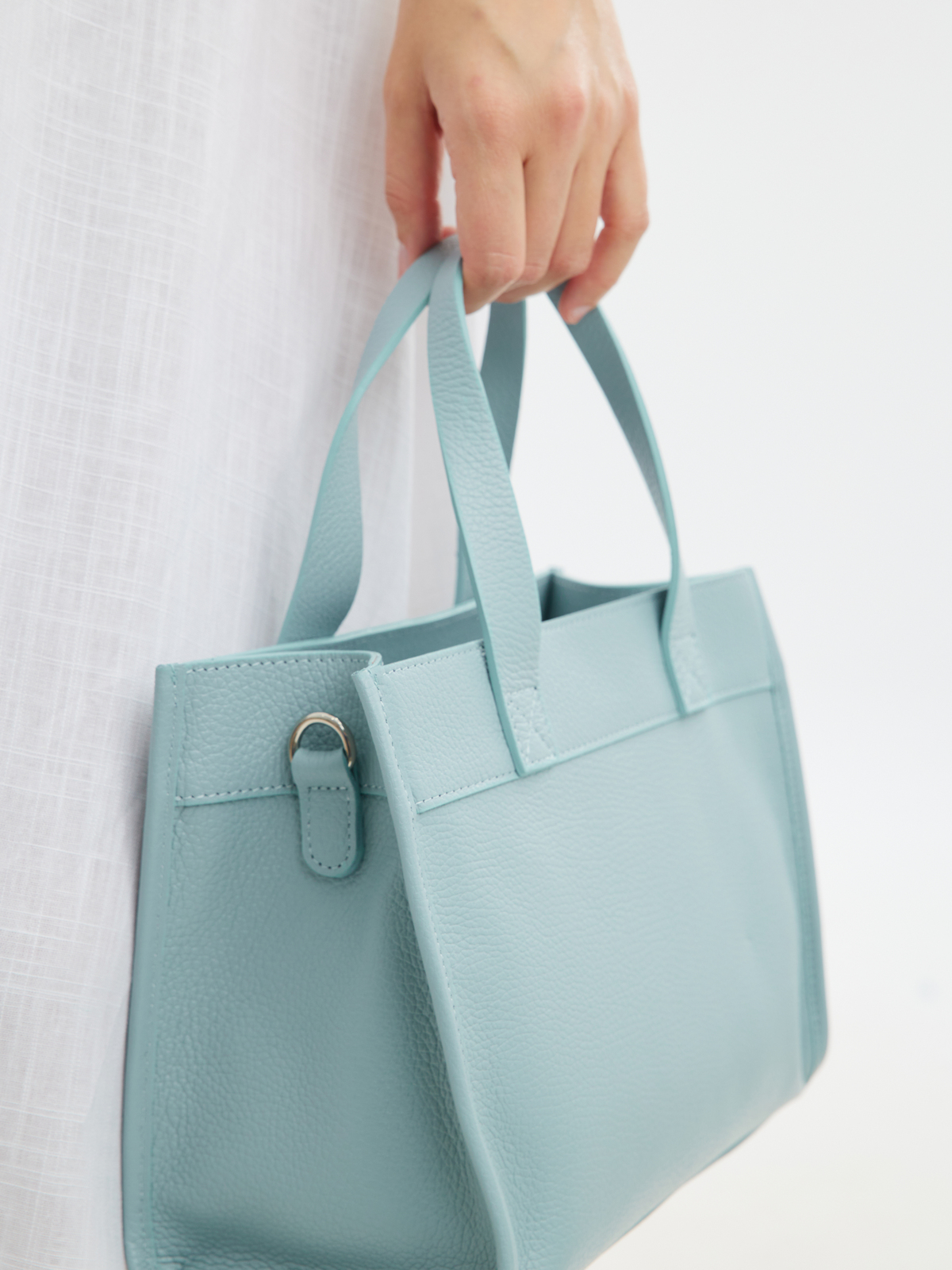 Δερμάτινη τσάντα με τσέπη φωτογραφία