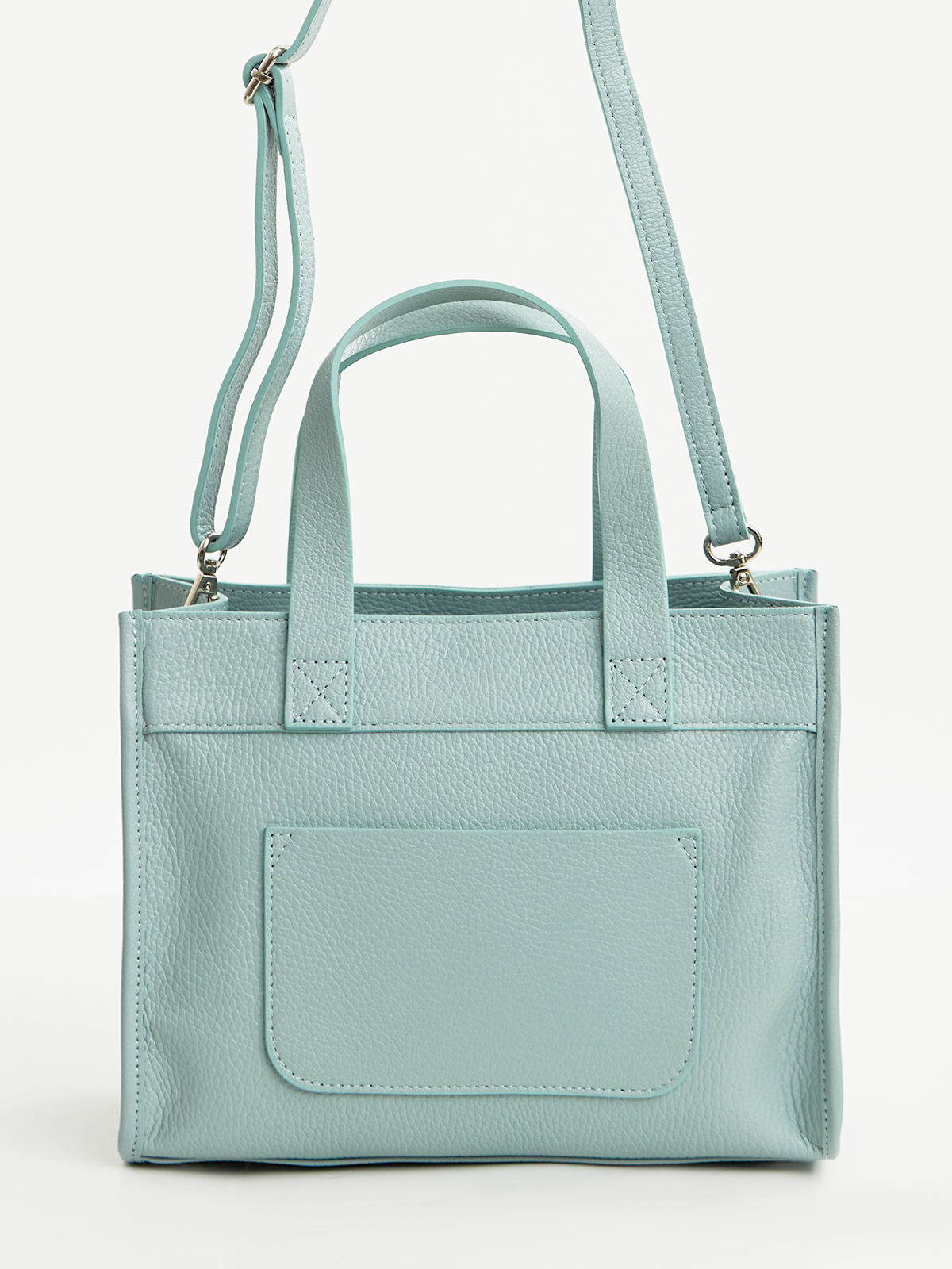 Δερμάτινη τσάντα με τσέπη φωτογραφία