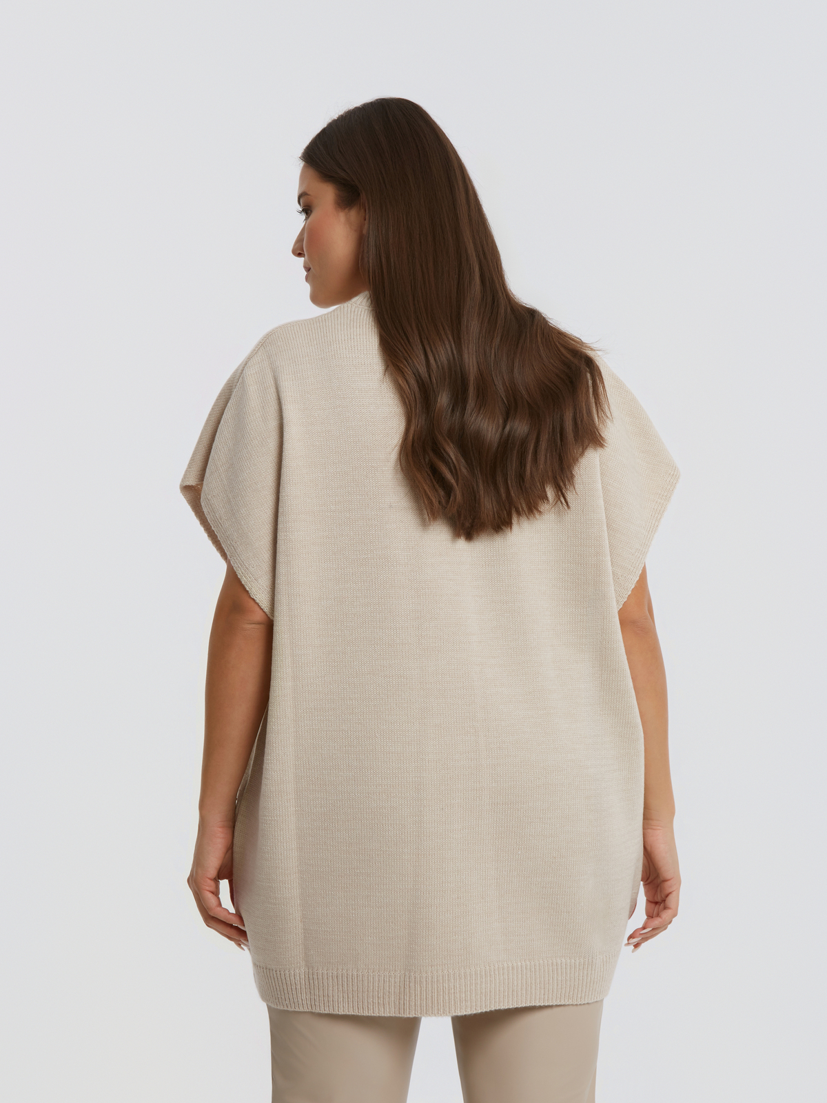 Μακριά πλεκτή τουνίκ με αποσπώμενη αλυσίδα φωτογραφία