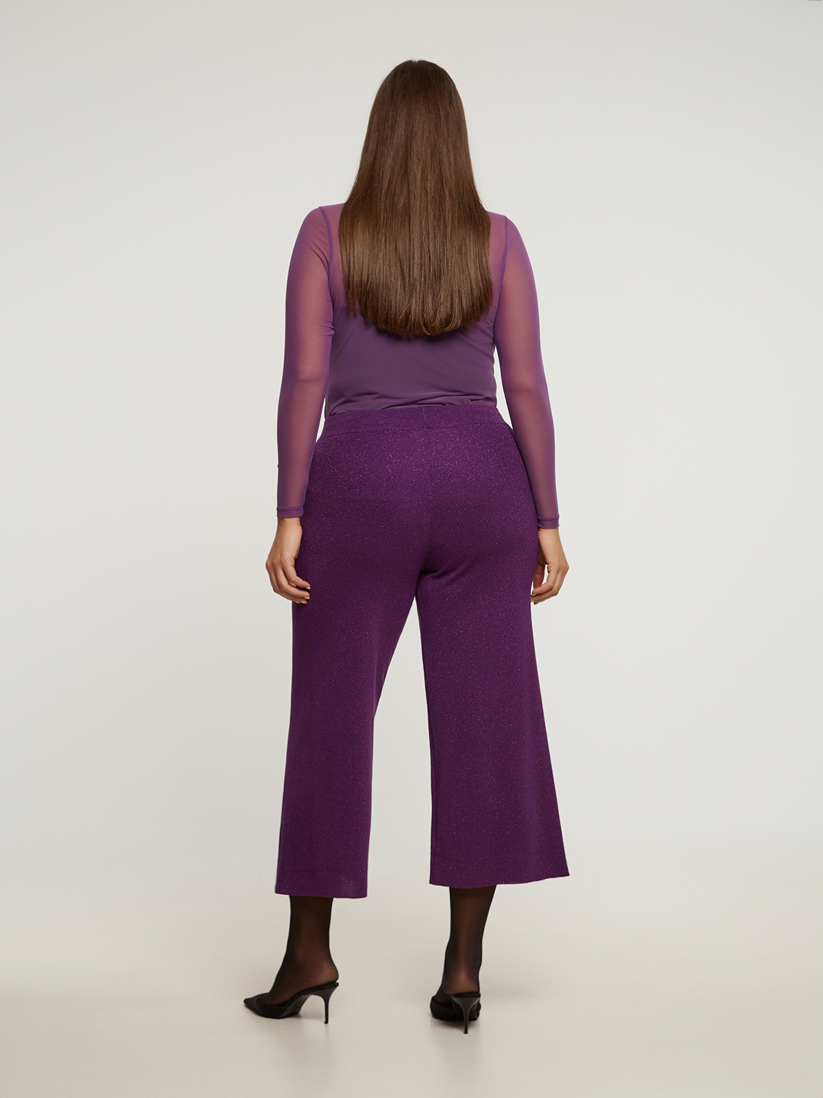 Παντελόνα πλεκτή lurex φωτογραφία