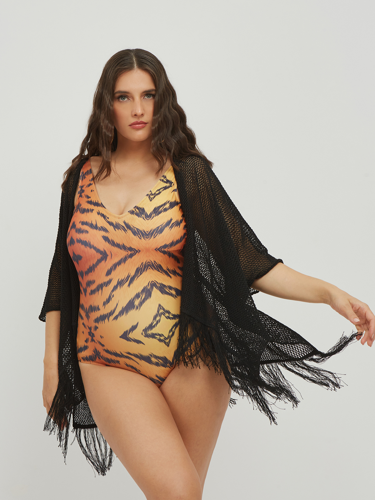 Ολόσωμο μαγιό animal print φωτογραφία