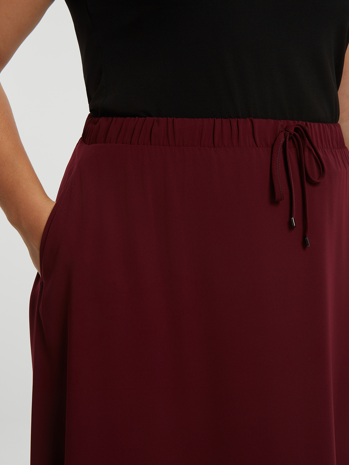 Maxi φούστα σε Α-γραμμή φωτογραφία