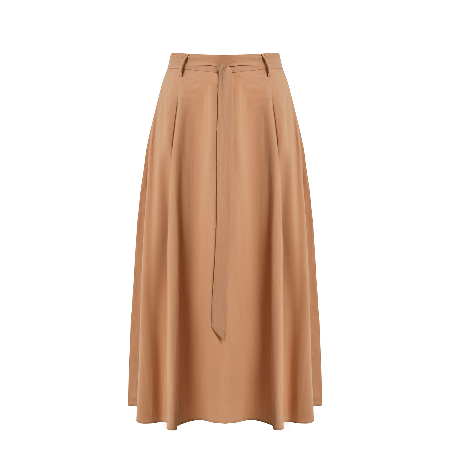 MAT FASHION Maxi φούστα ποπλίνα με ζώνη στη μέση