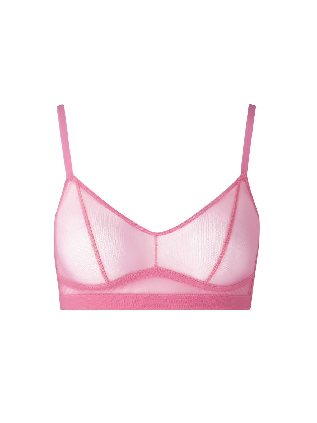 Σουτιέν Balconette Διχτυωτό Candy Pink φωτογραφία