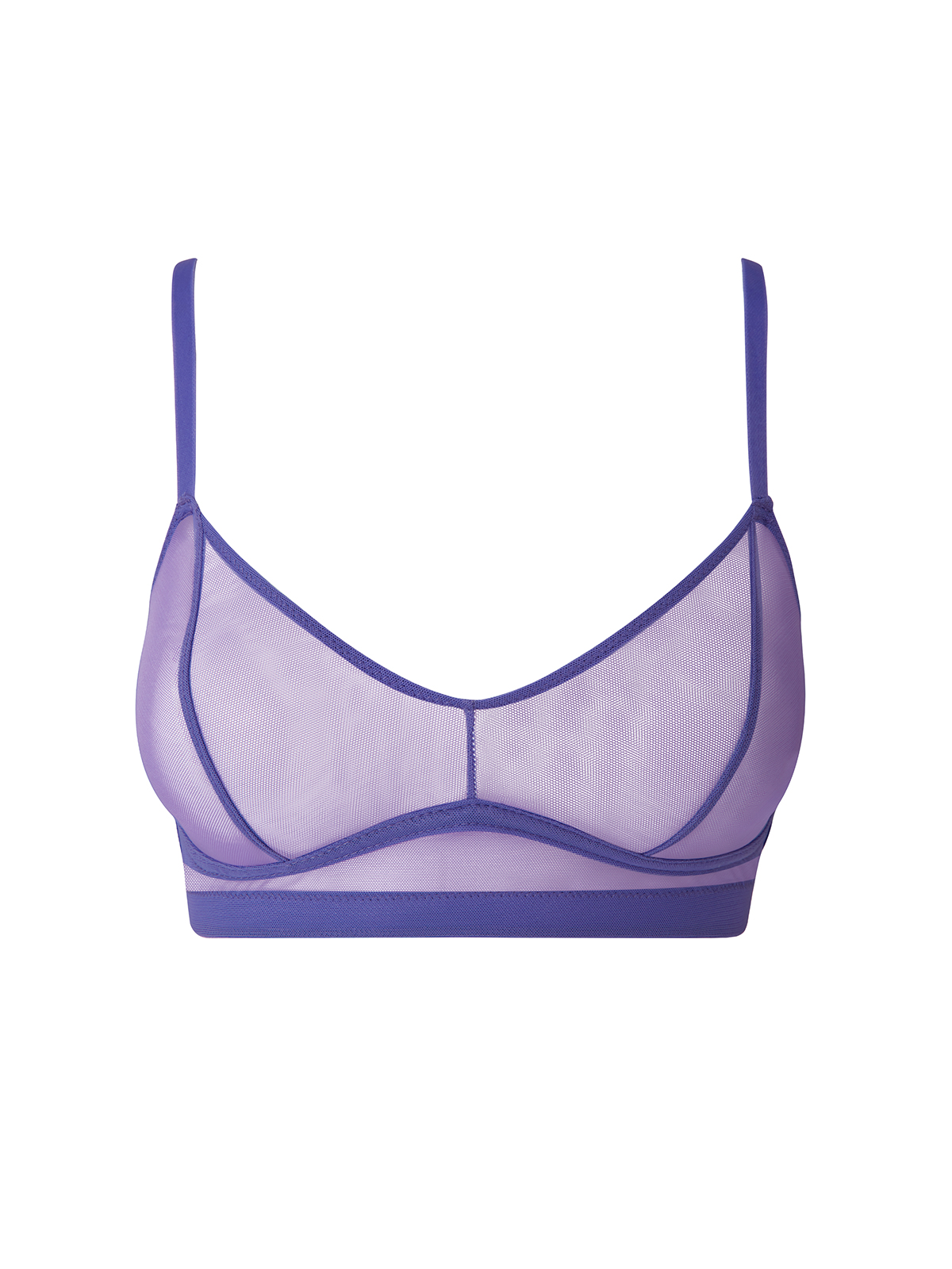Σουτιέν Balconette Διχτυωτό Λιλά φωτογραφία