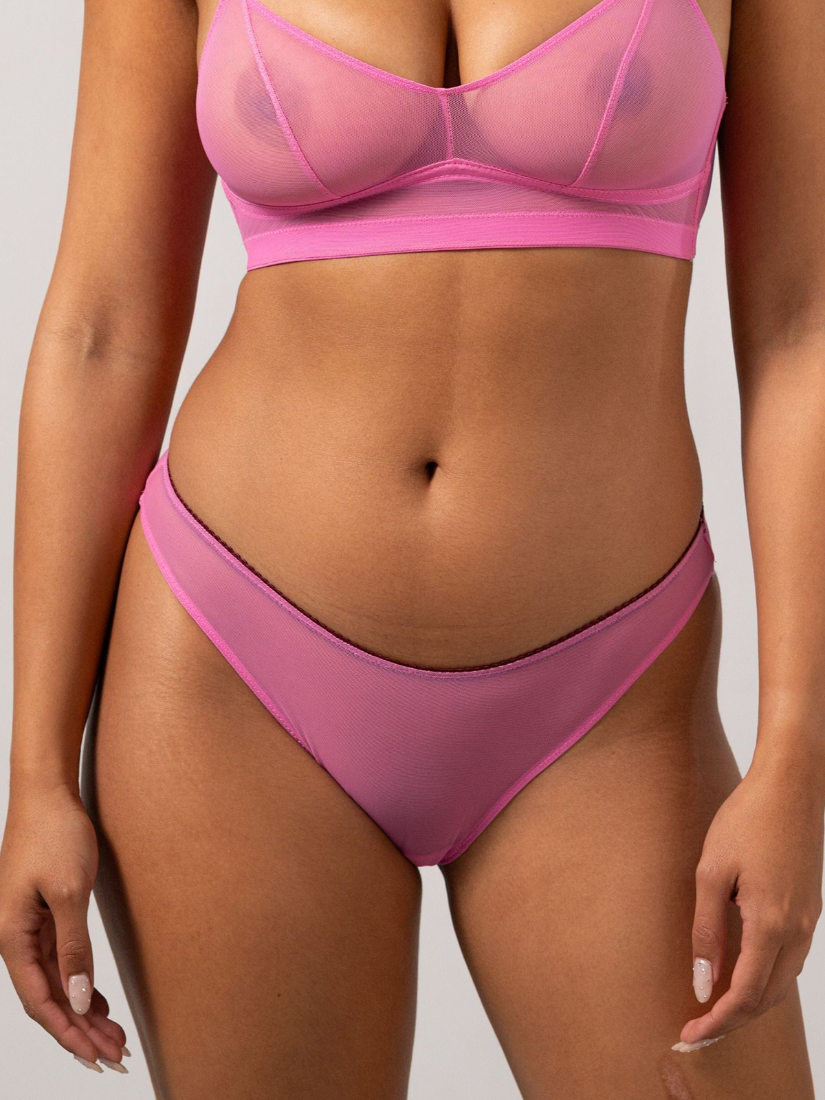 Σλιπ διχτυωτό Candy Pink φωτογραφία