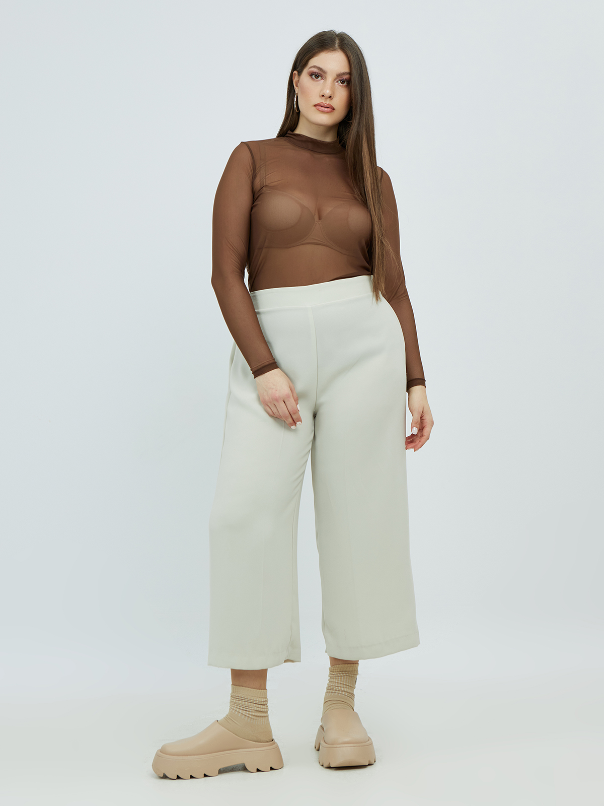 Μπλούζα μακρυμάνικη με διαφάνεια φωτογραφία