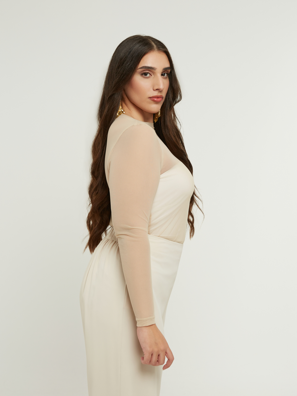 Μπλούζα μακρυμάνικη με διαφάνεια φωτογραφία