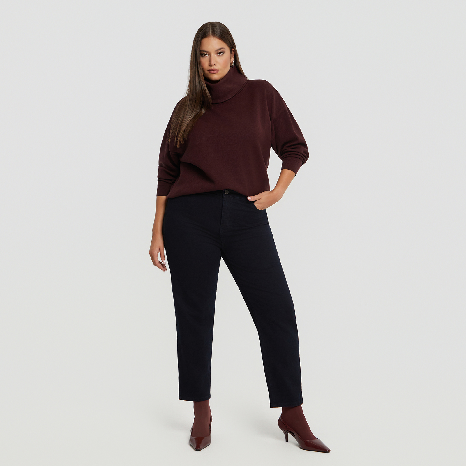 Mom fit stretch jeans