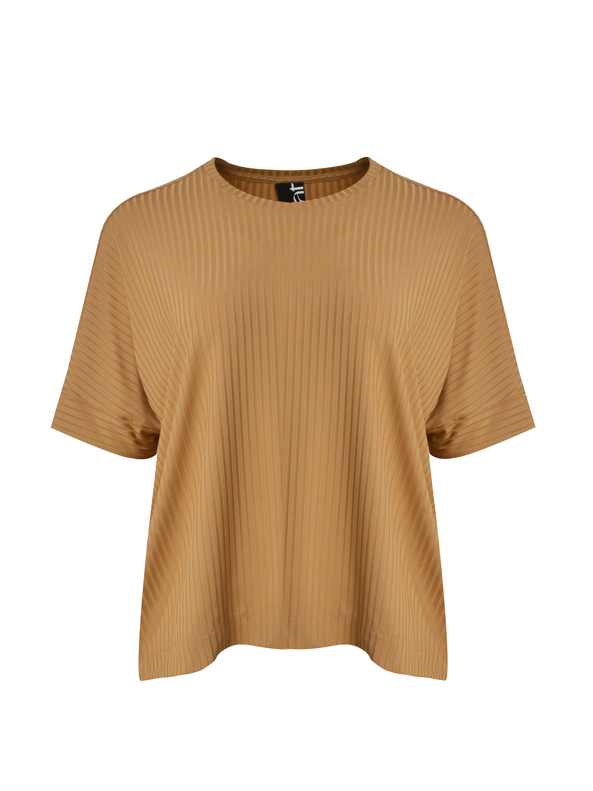 Ριμπ μπλούζα σε boxy γραμμή φωτογραφία