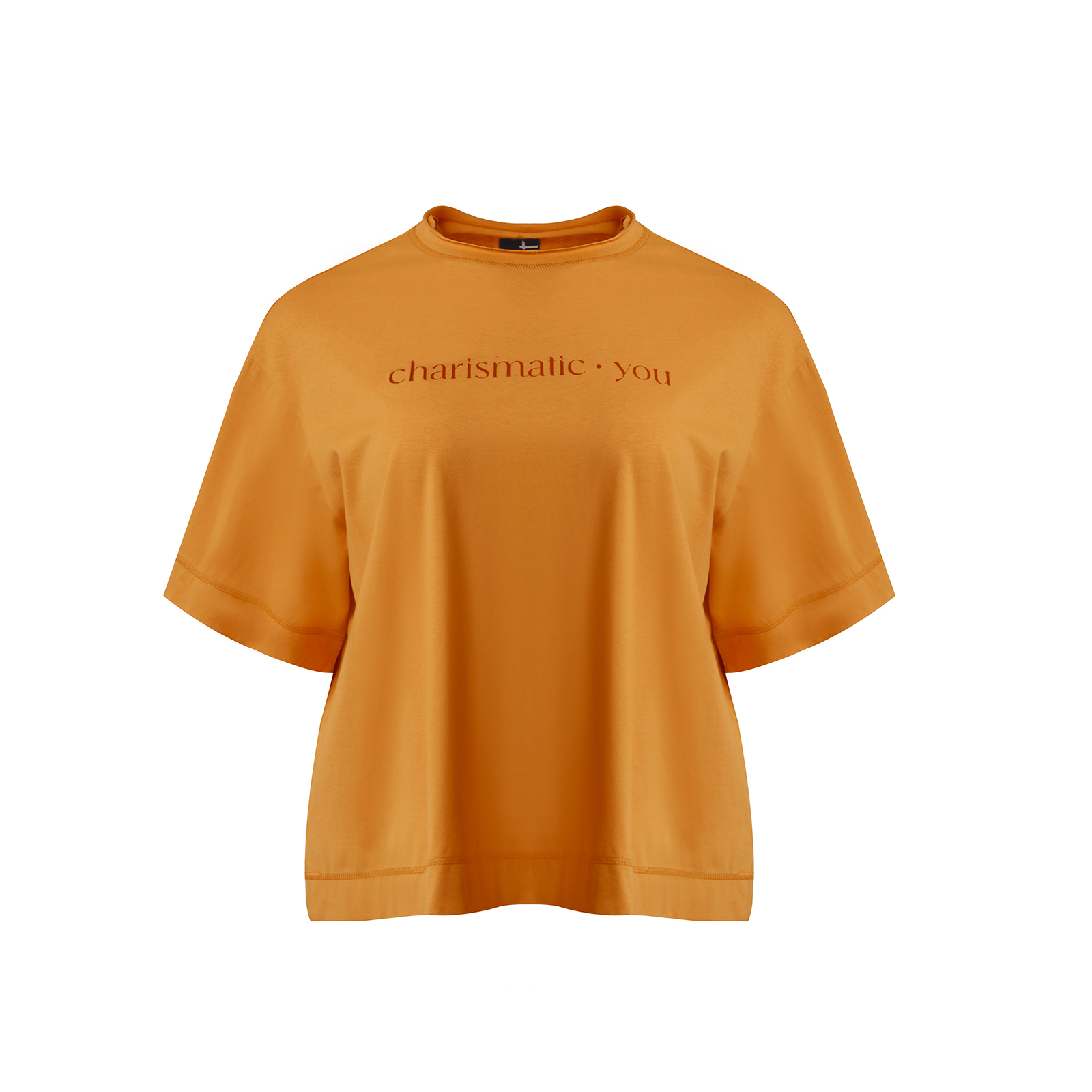 Boxy cotton t-shirt with “charismatic you” logo