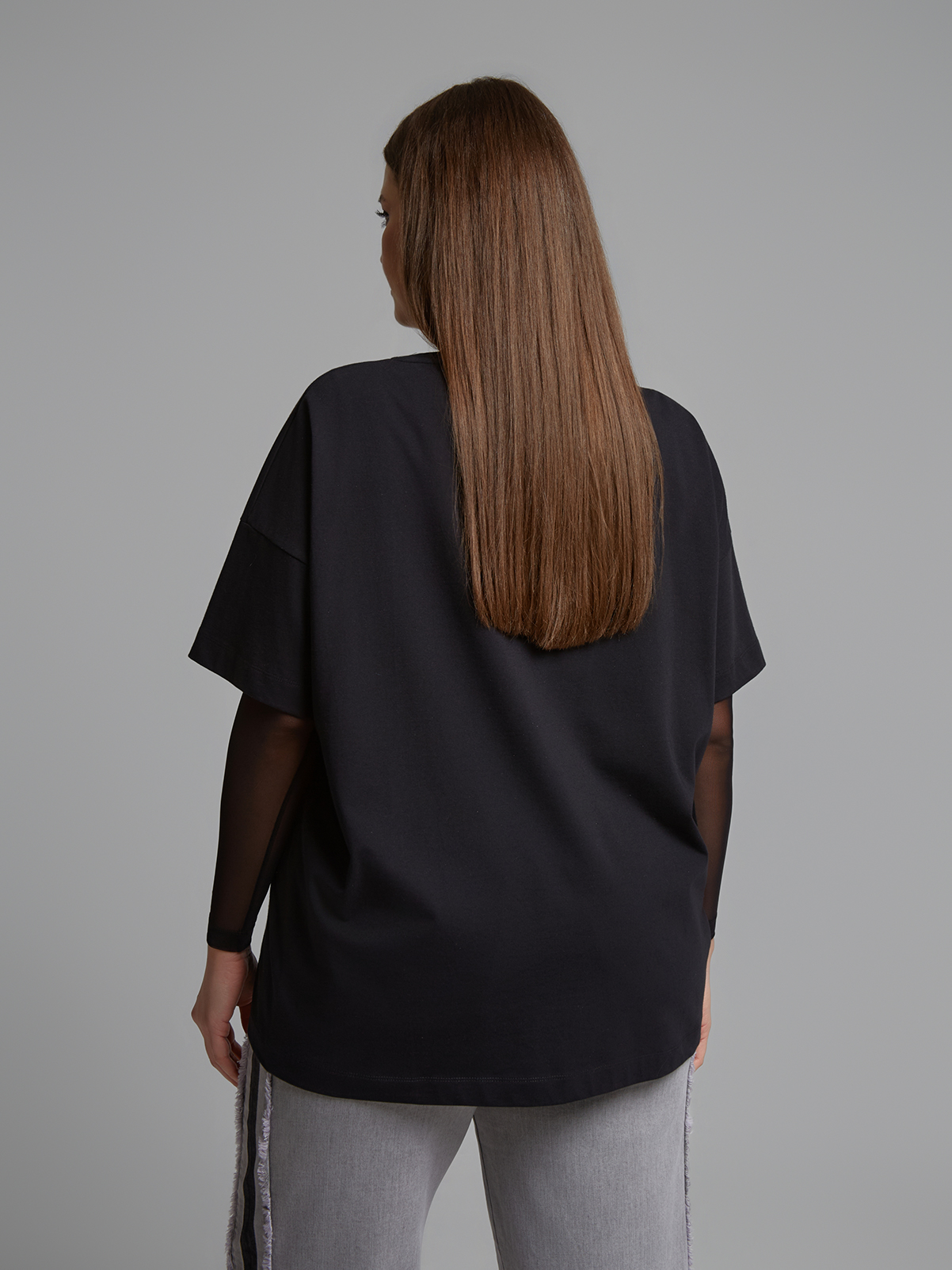 Βαμβακερό t-shirt με μεταλλιζέ banana print