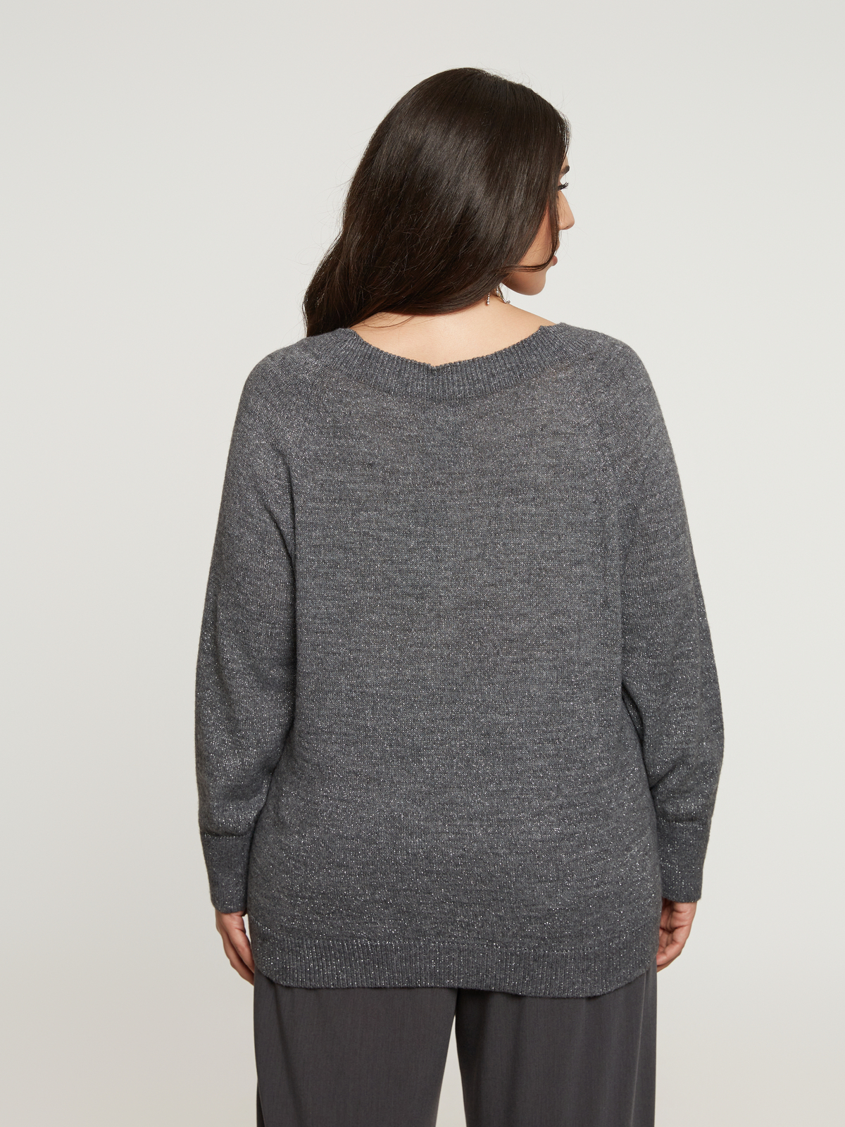 Μπλούζα πλεκτή χαμόγελο με μαλλί φωτογραφία