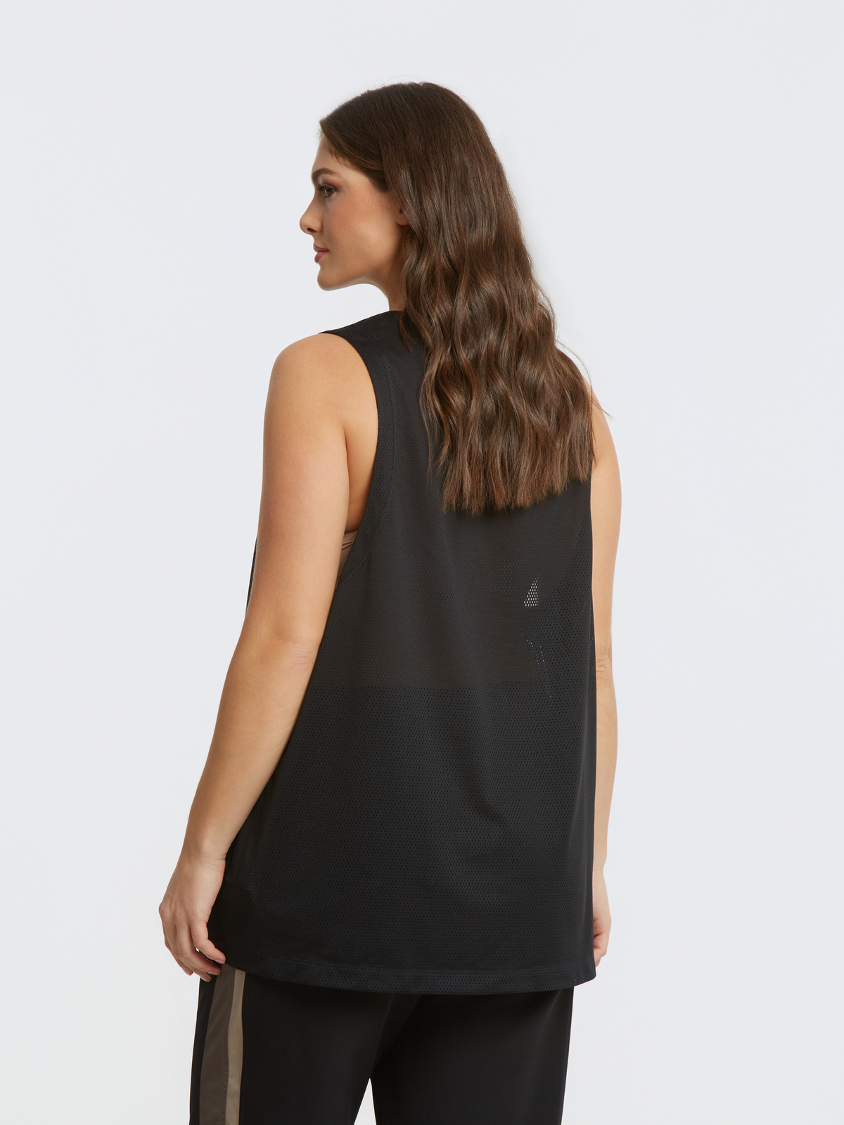 Αμάνικο mesh top με στάμπα “Brooklyn NYC” φωτογραφία