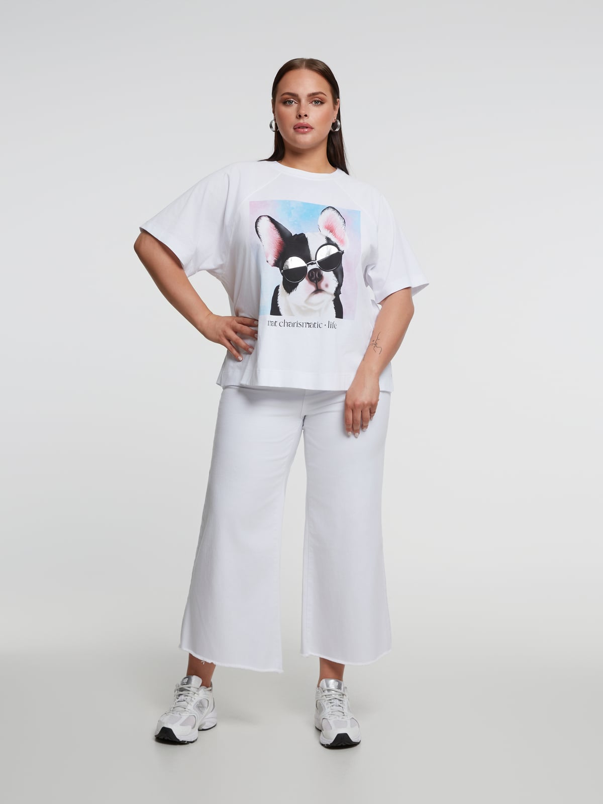 Βαμβακερή μπλούζα t-shirt με στάμπα frenchie φωτογραφία