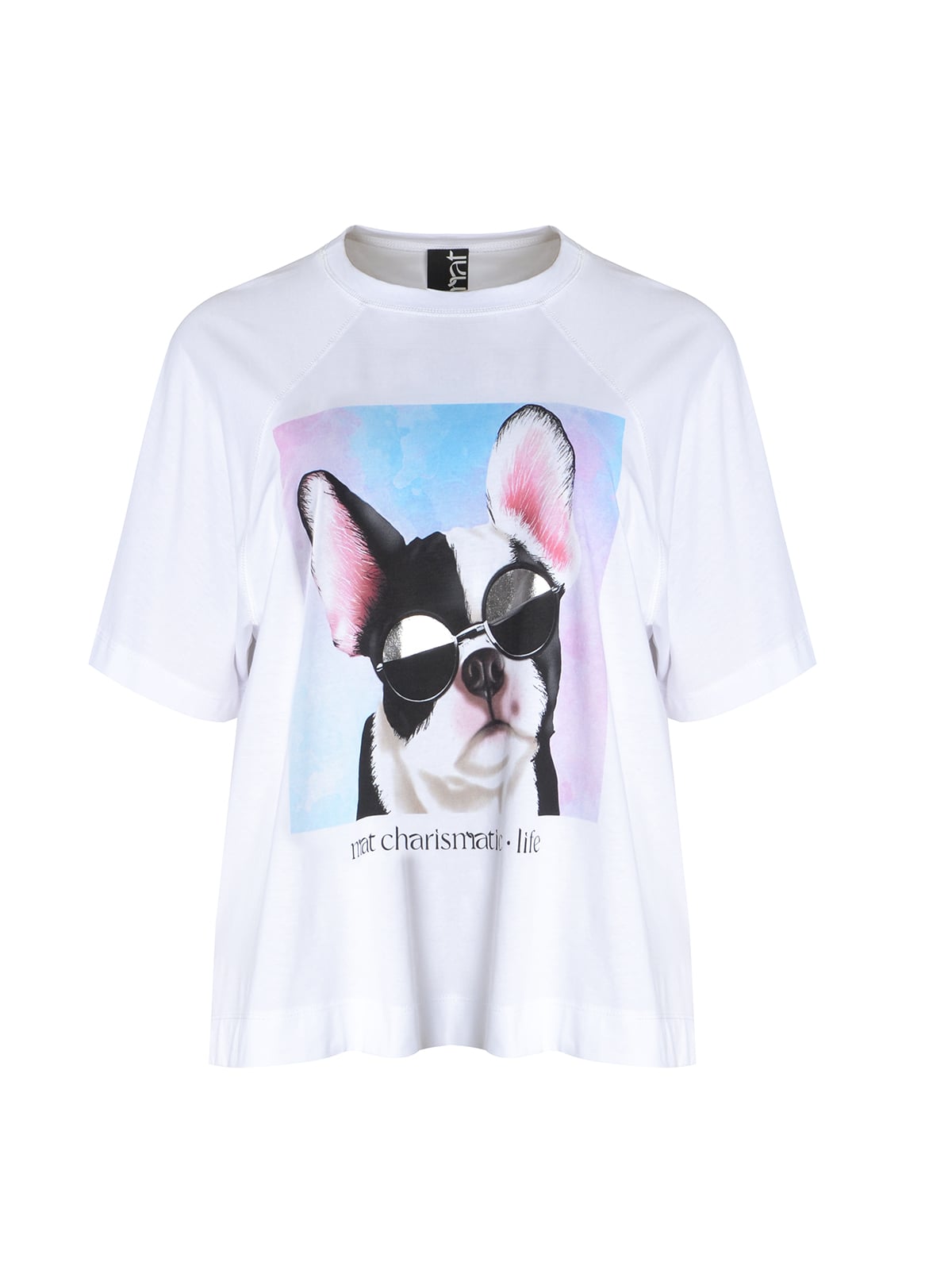 Βαμβακερή μπλούζα t-shirt με στάμπα frenchie φωτογραφία