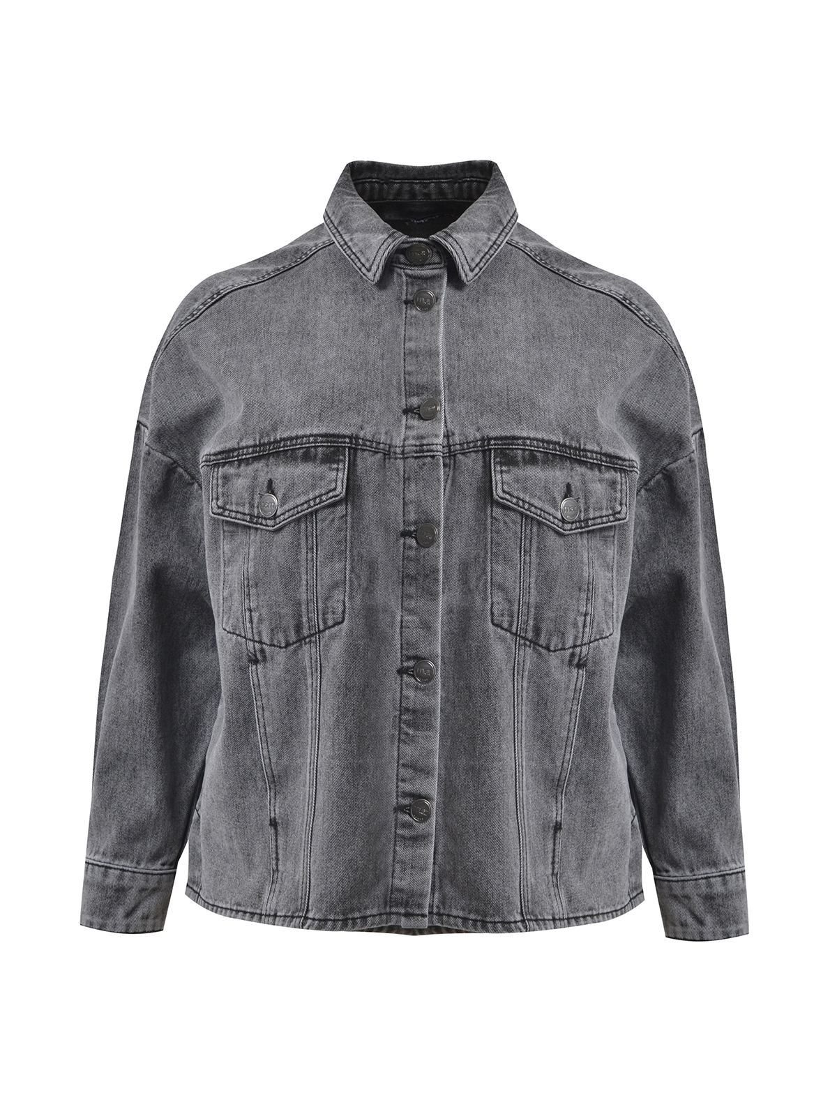 Τζιν μπουφάν με ξεβάμματα φωτογραφία