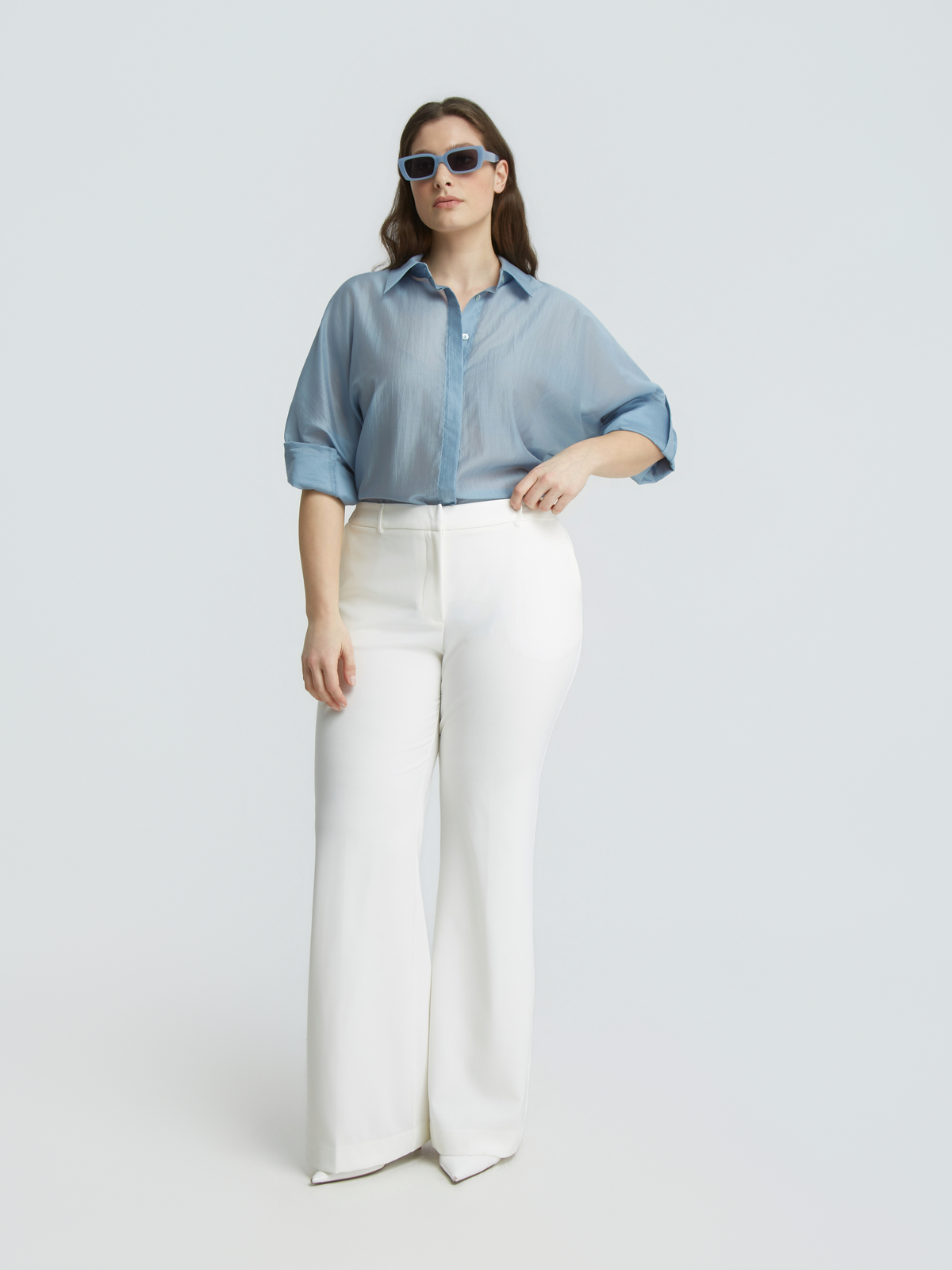 Παντελόνι Nina σε bootcut γραμμή φωτογραφία