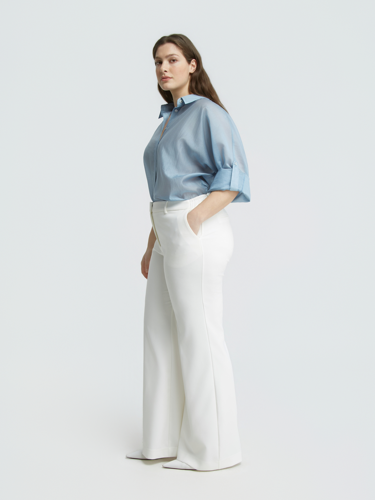 Παντελόνι Nina σε bootcut γραμμή φωτογραφία