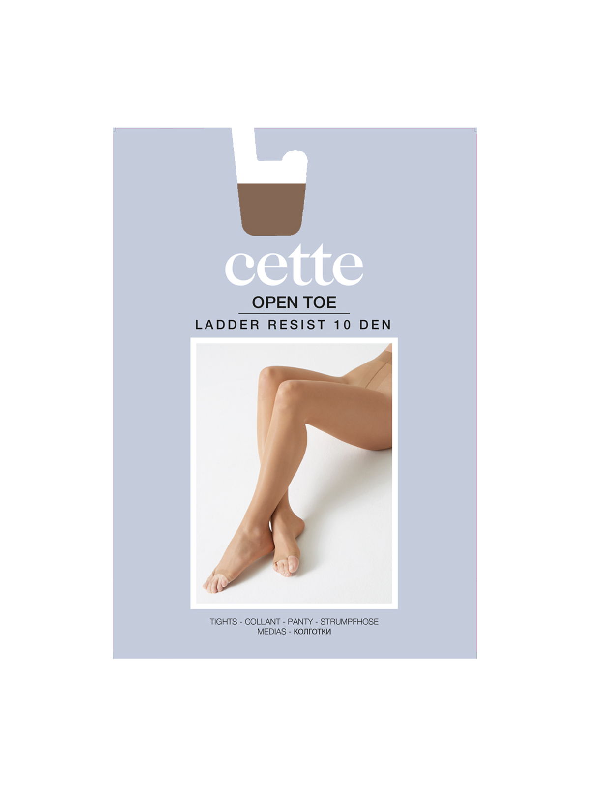 Καλσόν με ανοιχτά δάχτυλα 10 DENIER φωτογραφία